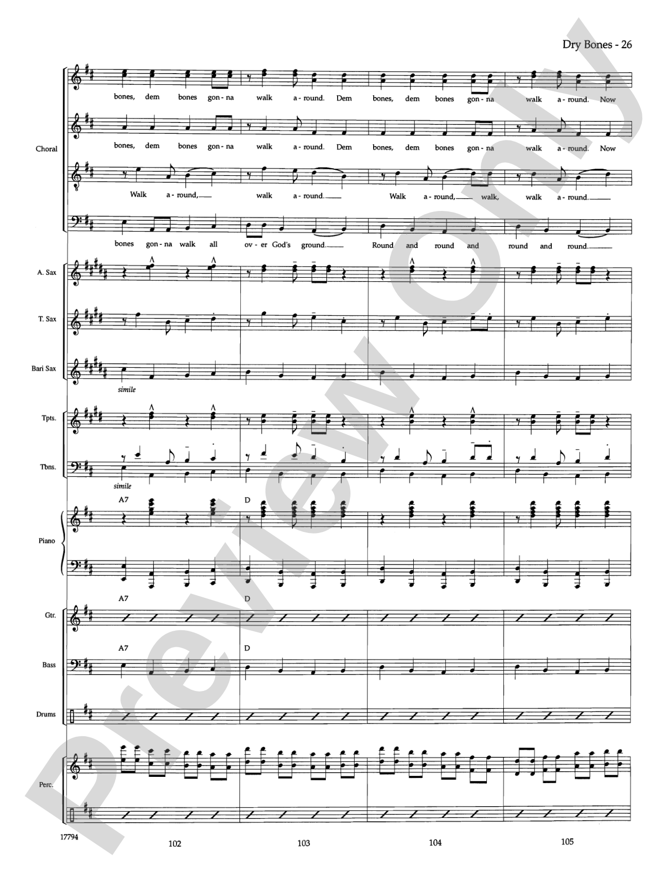 Dry Bones: Choral SoundPax