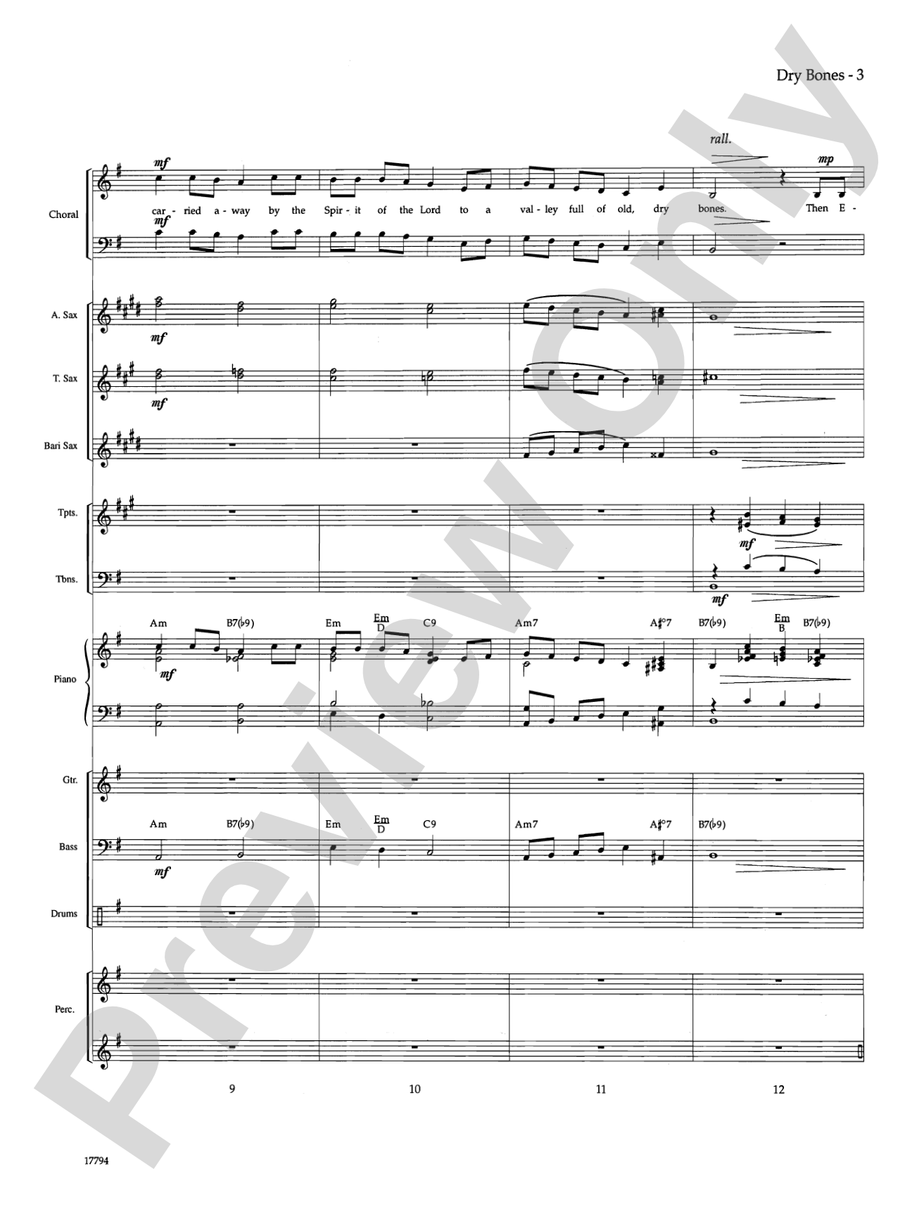 Dry Bones: Choral SoundPax