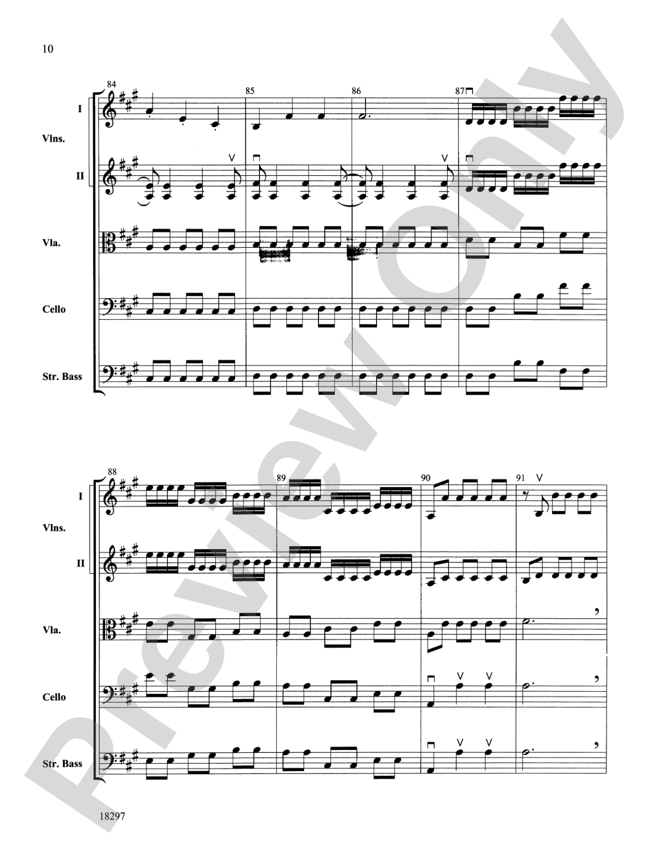 Farewell Symphony, 1st Movement: String Orchestra Conductor Score & Parts