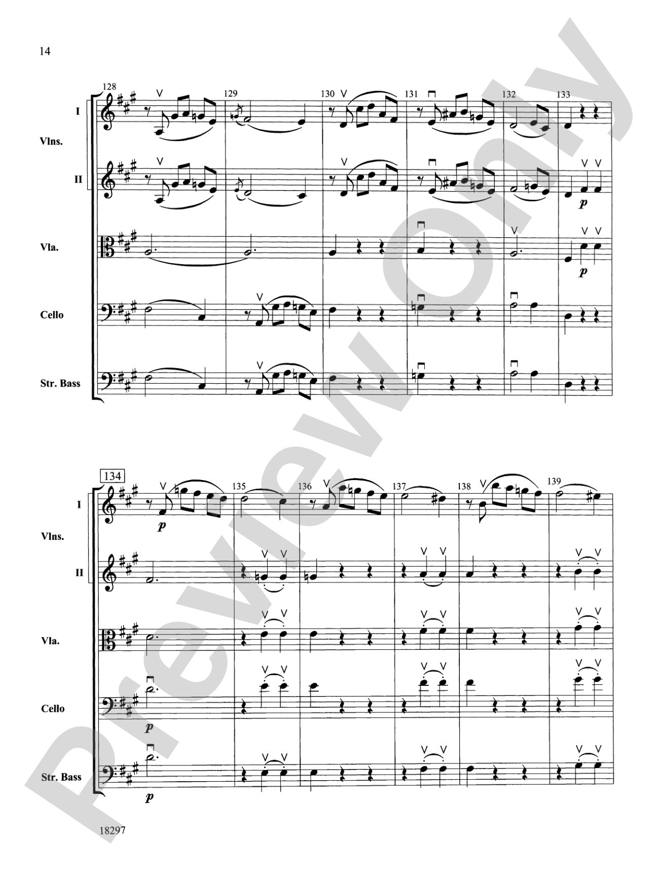 Farewell Symphony, 1st Movement: String Orchestra Conductor Score & Parts