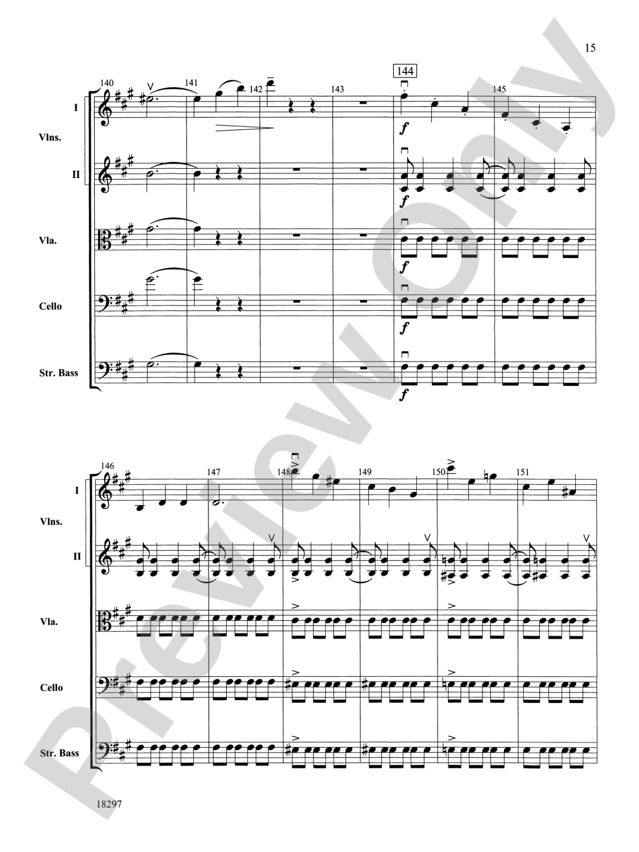 Farewell Symphony, 1st Movement: String Orchestra Conductor Score & Parts