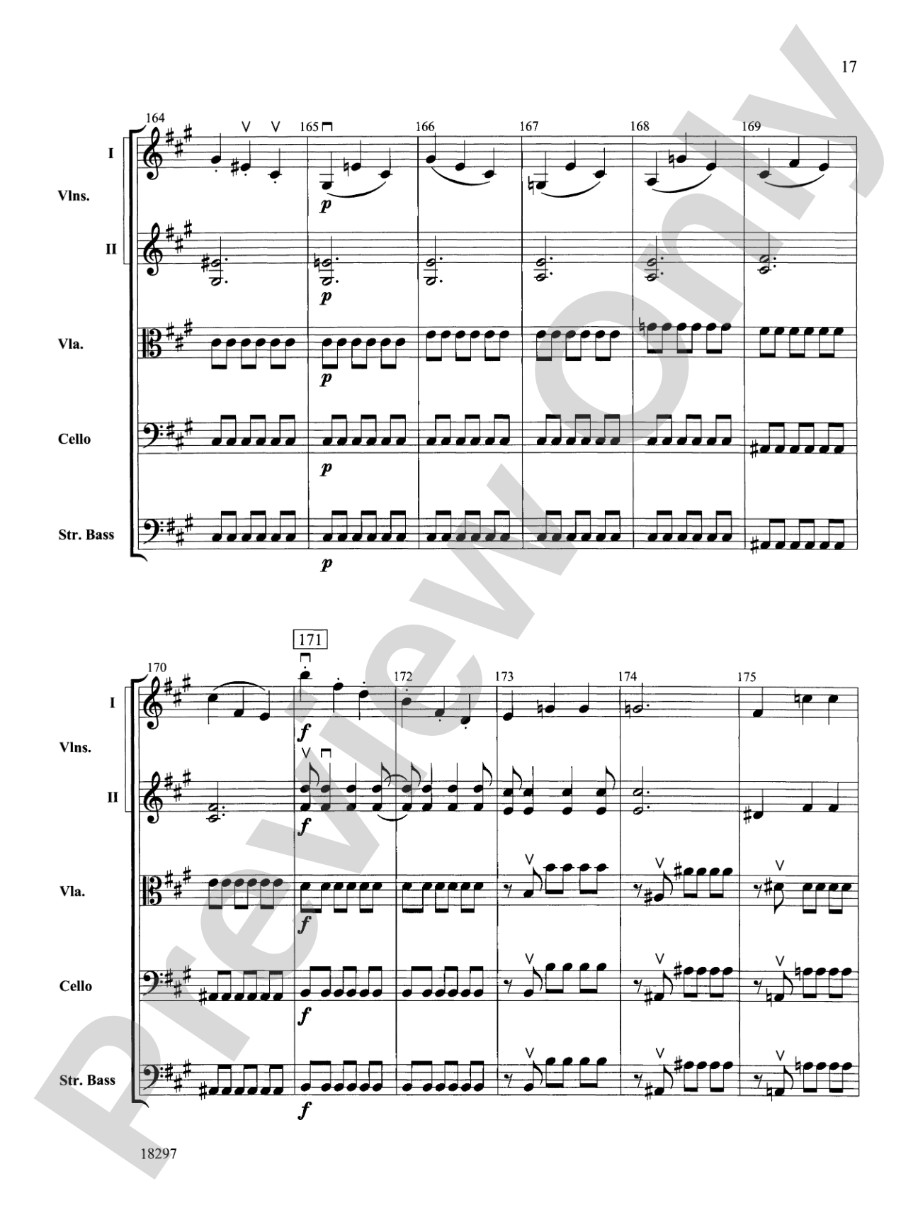 Farewell Symphony, 1st Movement: String Orchestra Conductor Score & Parts