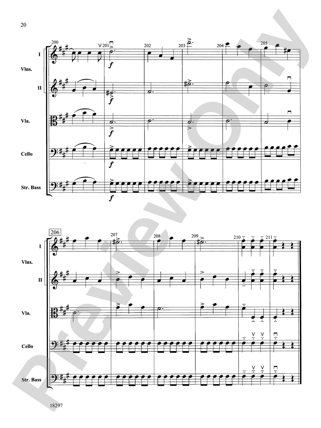 Farewell Symphony, 1st Movement: String Orchestra Conductor Score & Parts