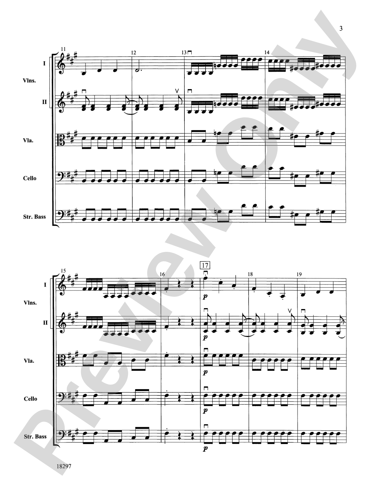 Farewell Symphony, 1st Movement: String Orchestra Conductor Score & Parts