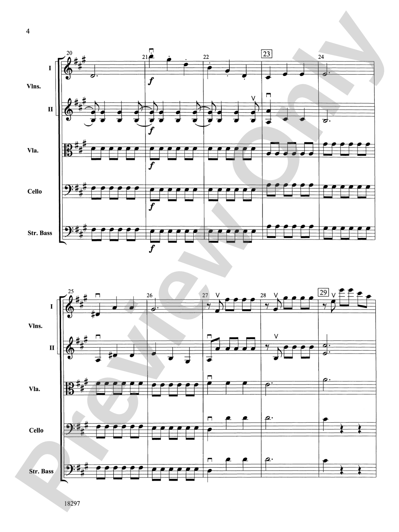 Farewell Symphony, 1st Movement: String Orchestra Conductor Score & Parts