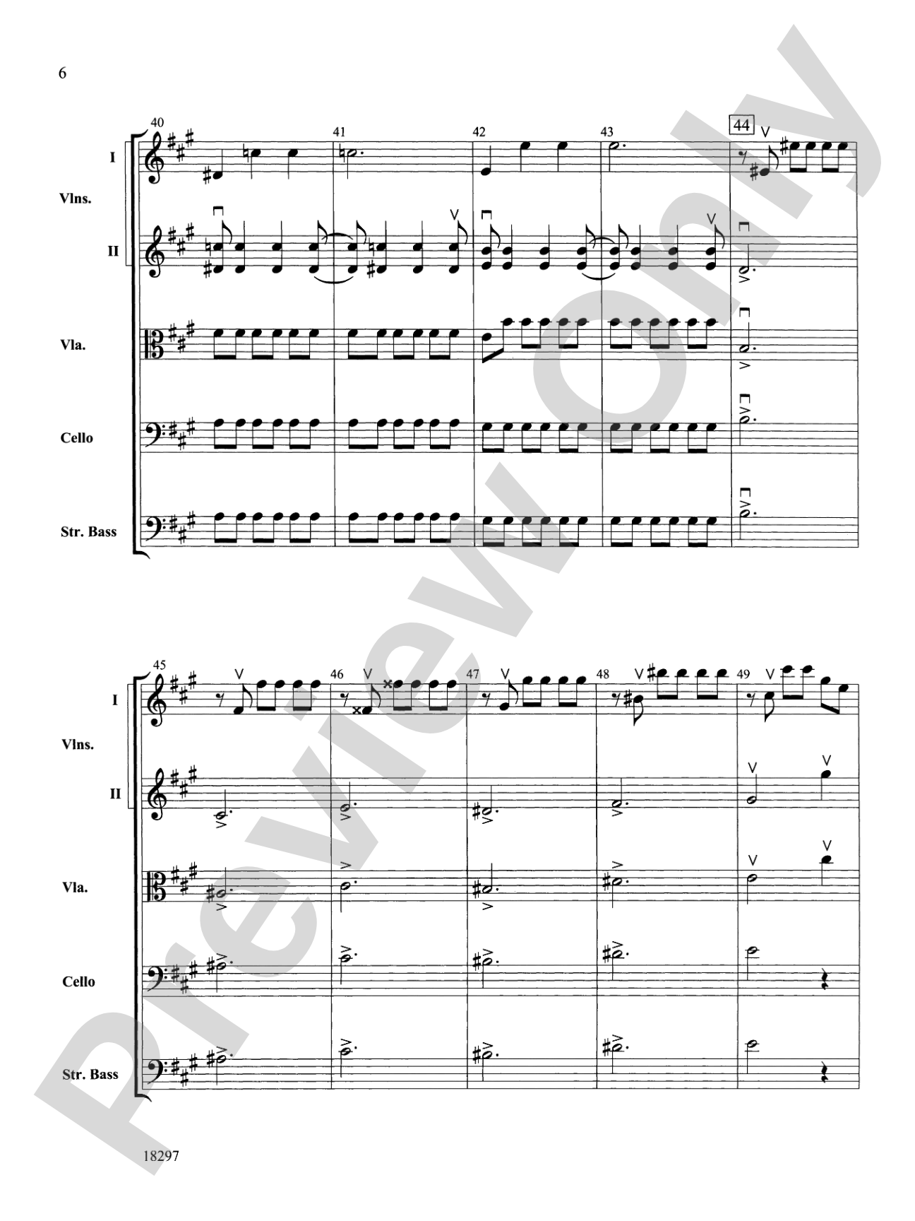 Farewell Symphony, 1st Movement: String Orchestra Conductor Score & Parts