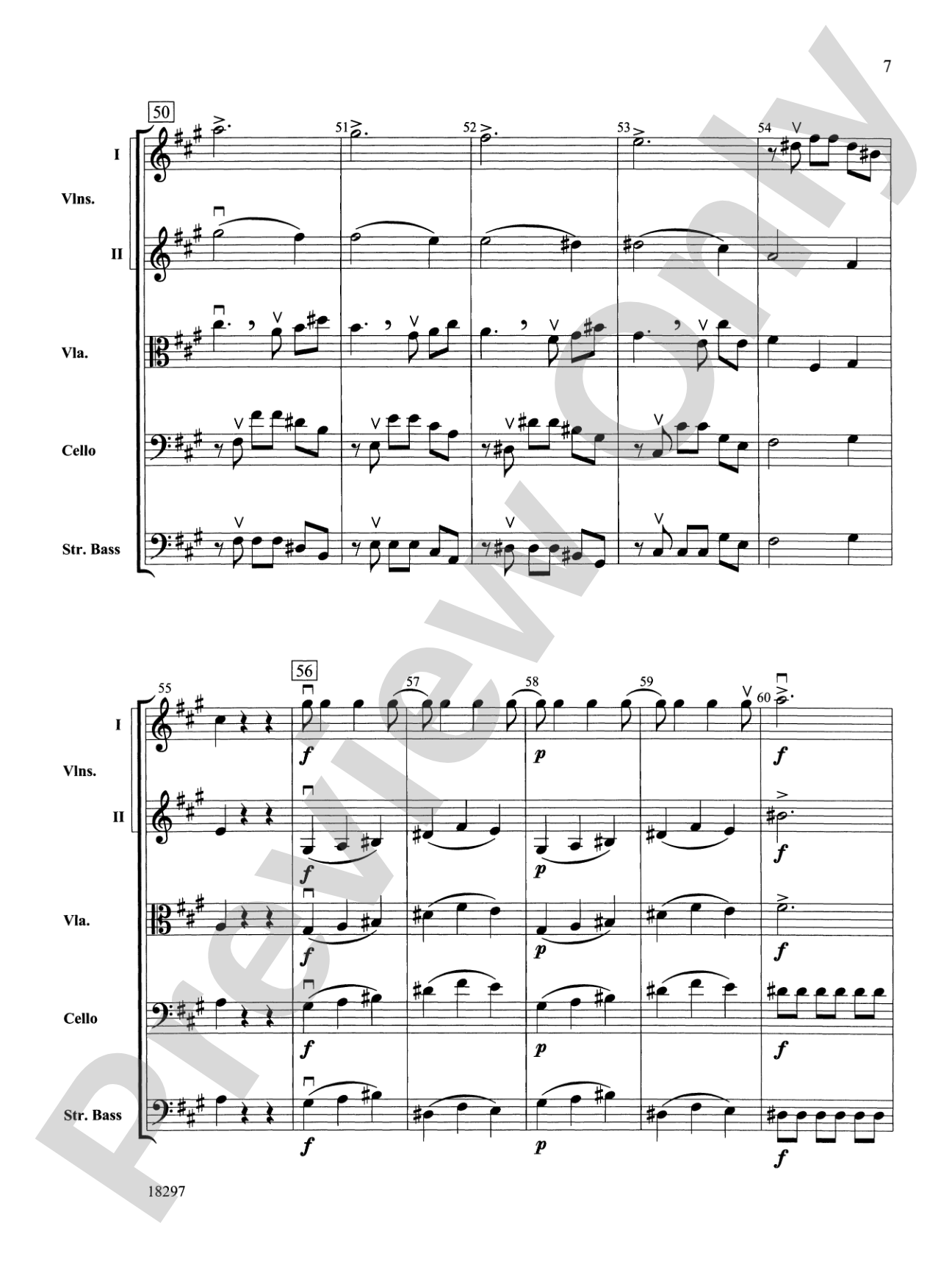 Farewell Symphony, 1st Movement: String Orchestra Conductor Score & Parts