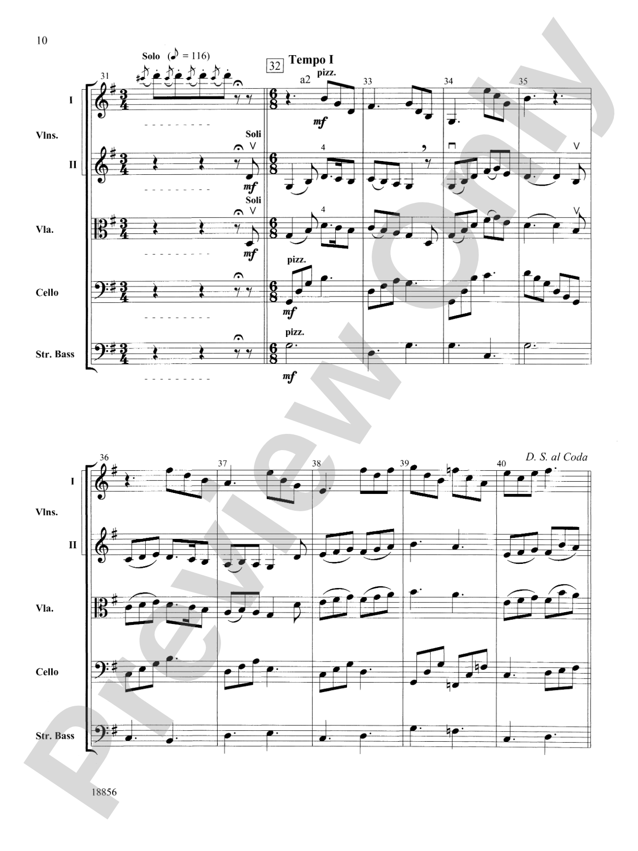 Fables: String Orchestra Conductor Score & Parts