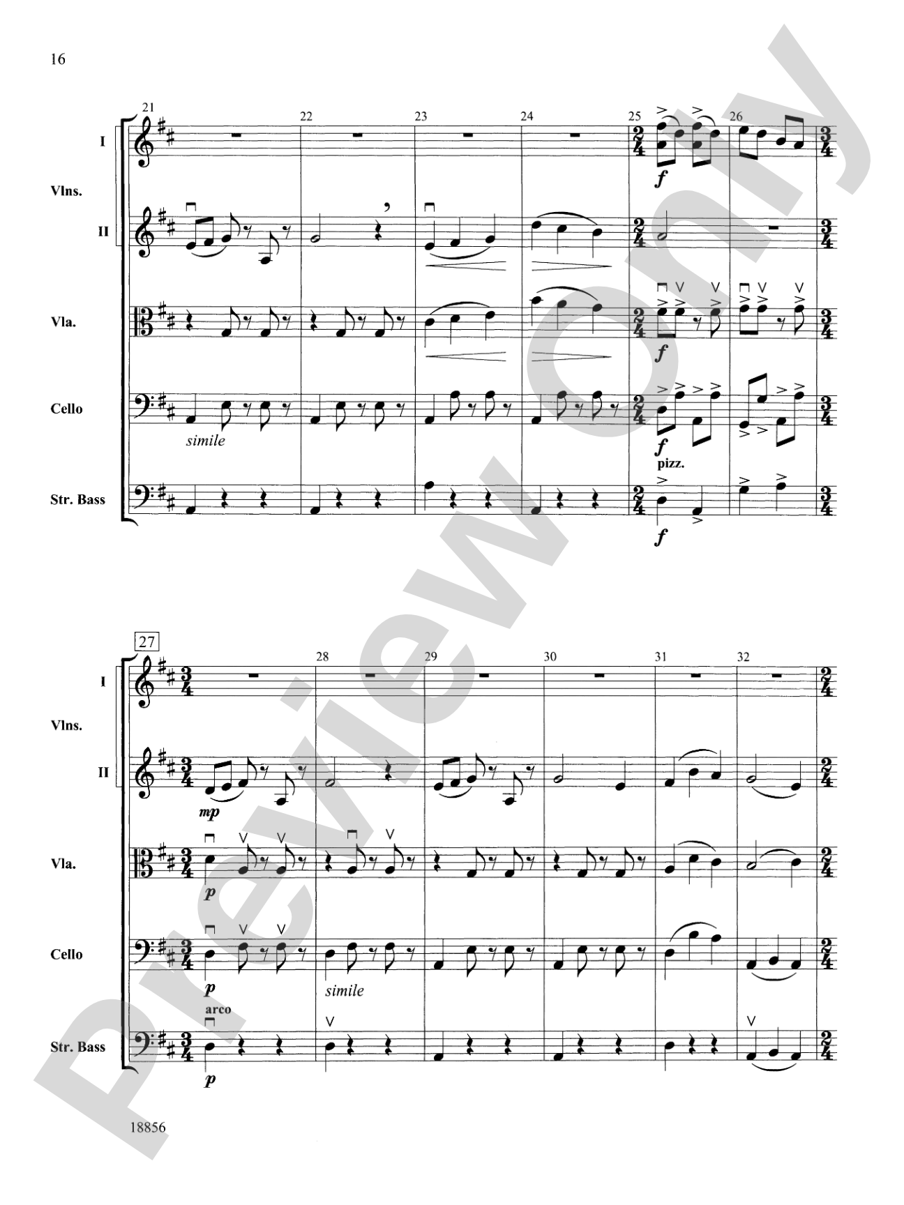 Fables: String Orchestra Conductor Score & Parts