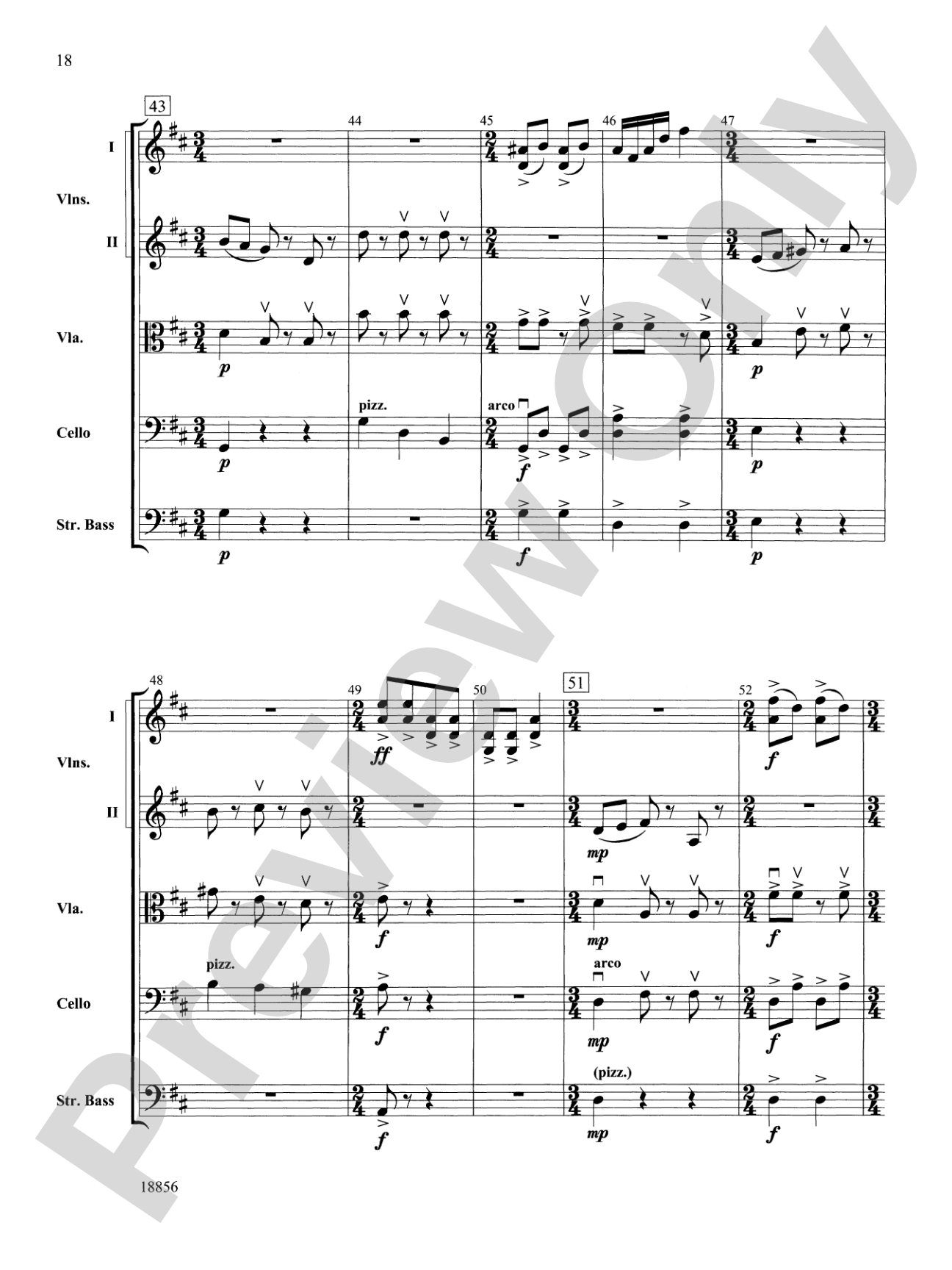 Fables: String Orchestra Conductor Score & Parts