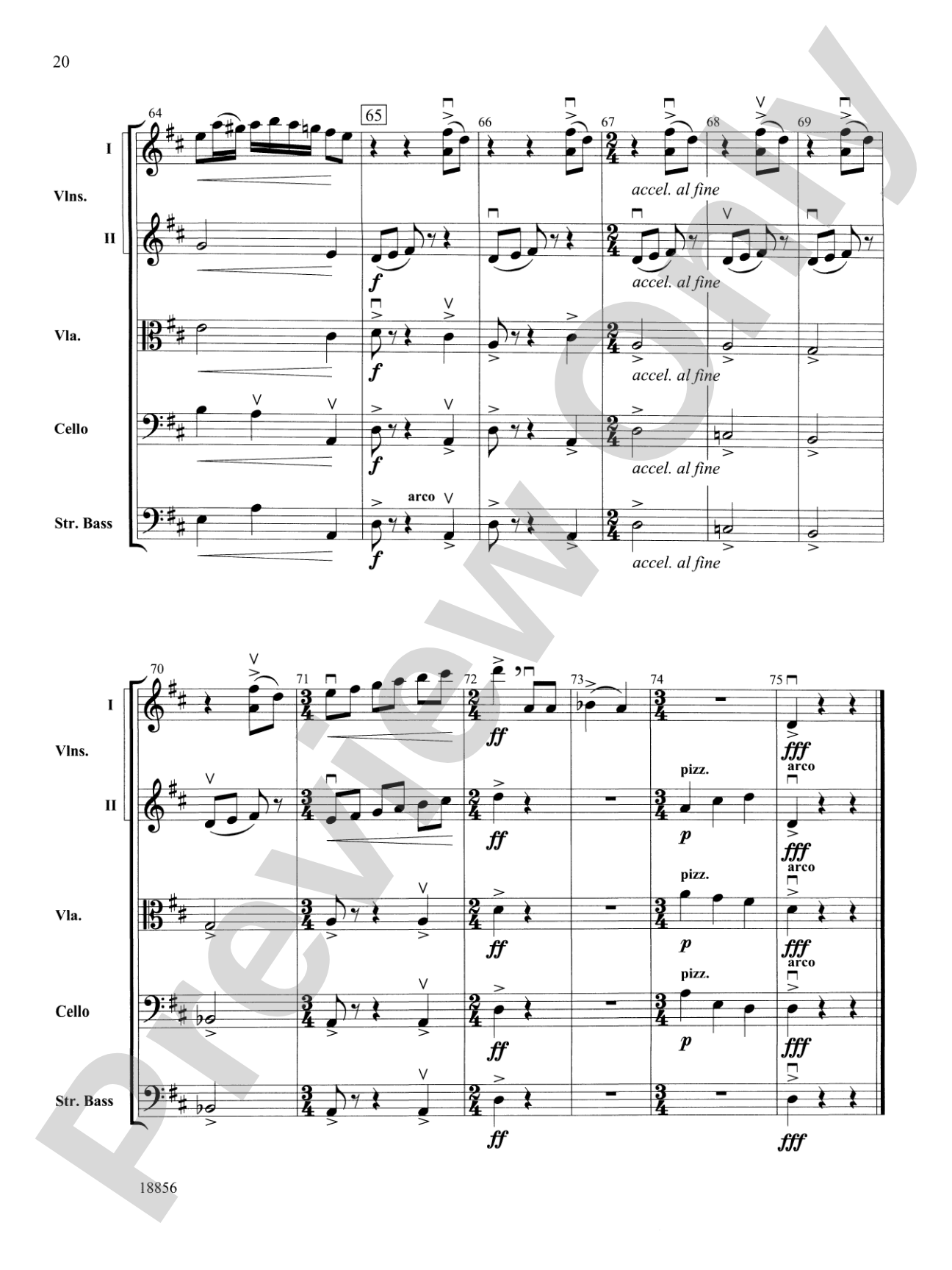 Fables: String Orchestra Conductor Score & Parts