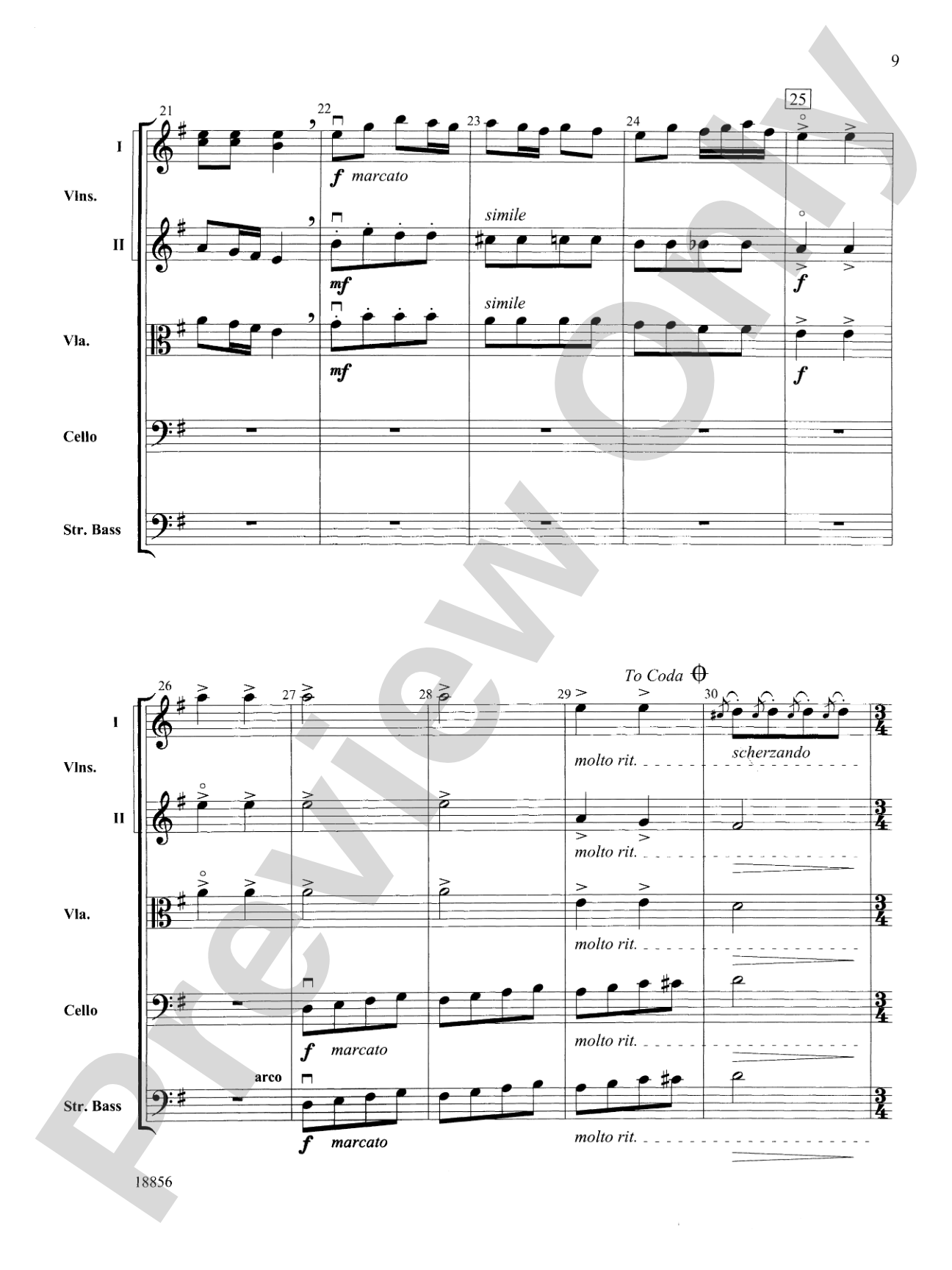 Fables: String Orchestra Conductor Score & Parts