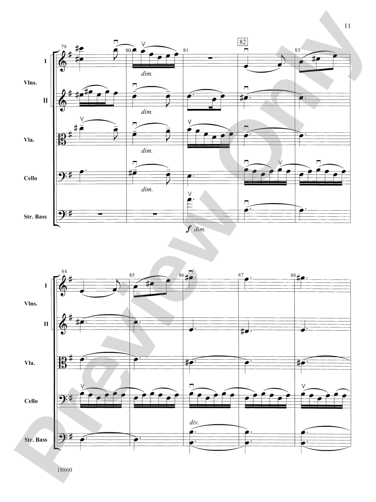 Ballet from Petite Suite: String Orchestra Conductor Score & Parts