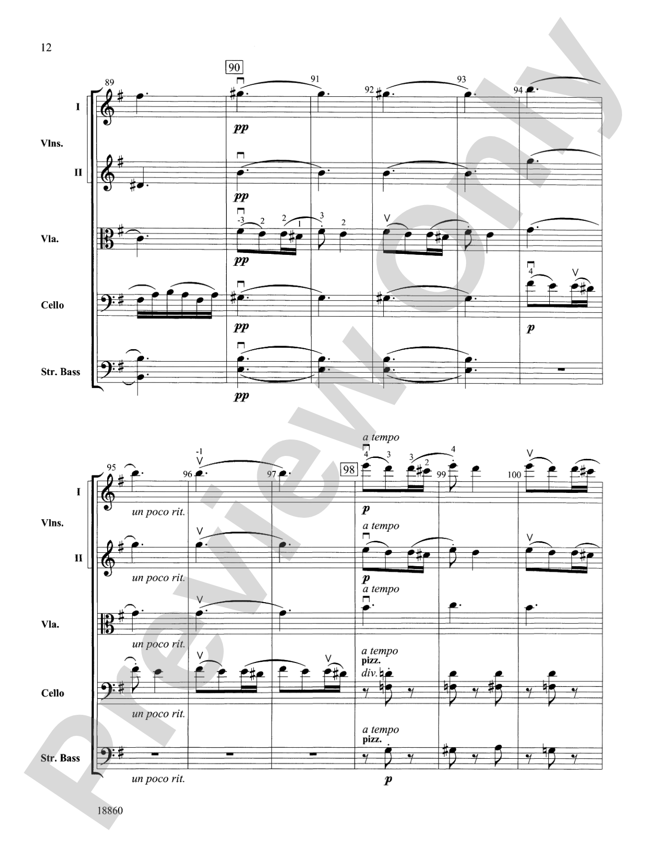 Ballet from Petite Suite: String Orchestra Conductor Score & Parts