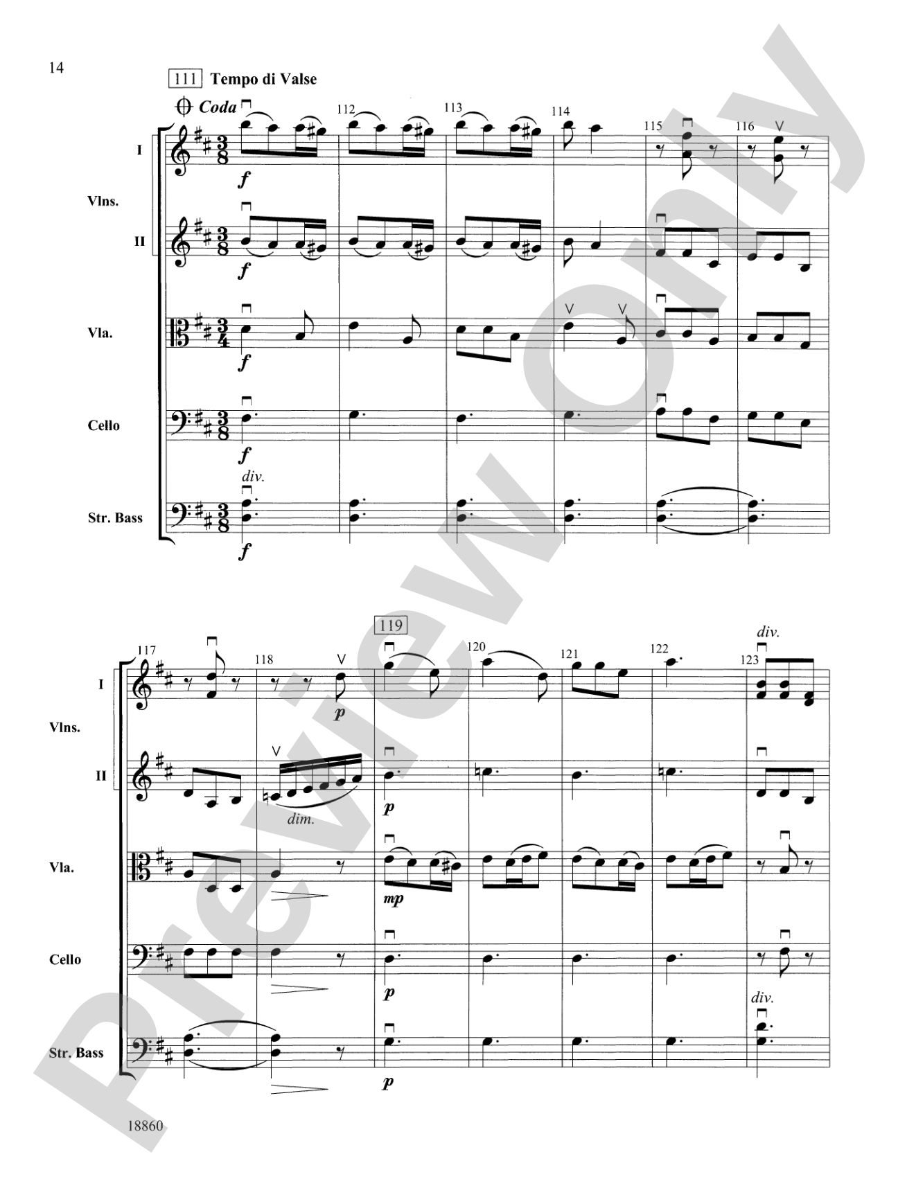 Ballet from Petite Suite: String Orchestra Conductor Score & Parts