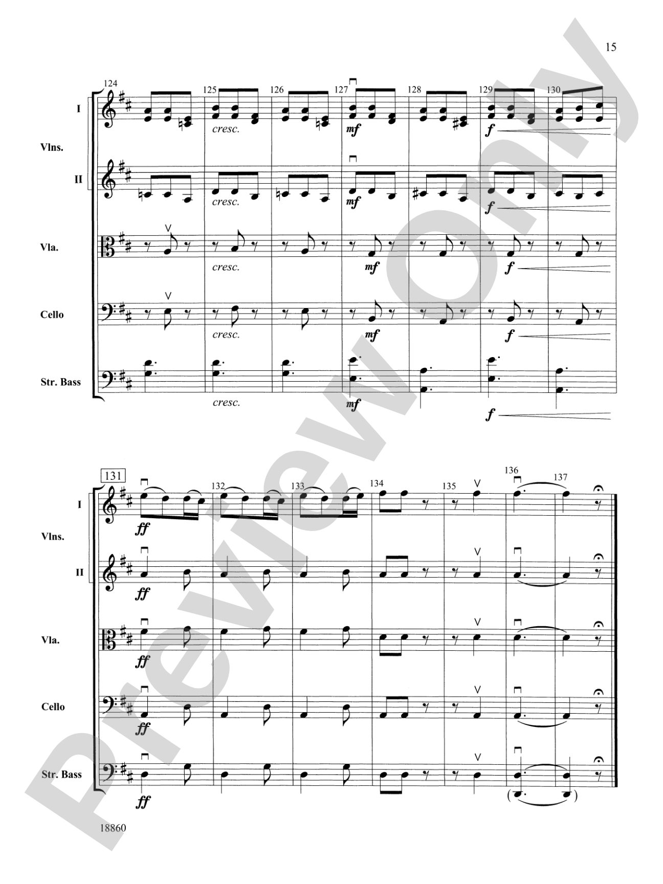 Ballet from Petite Suite: String Orchestra Conductor Score & Parts