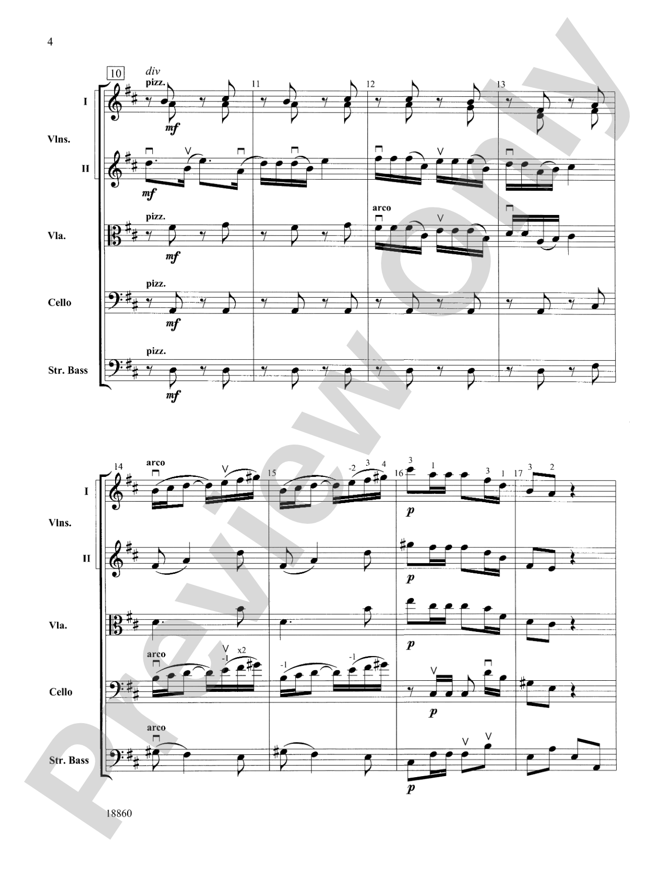 Ballet from Petite Suite: String Orchestra Conductor Score & Parts