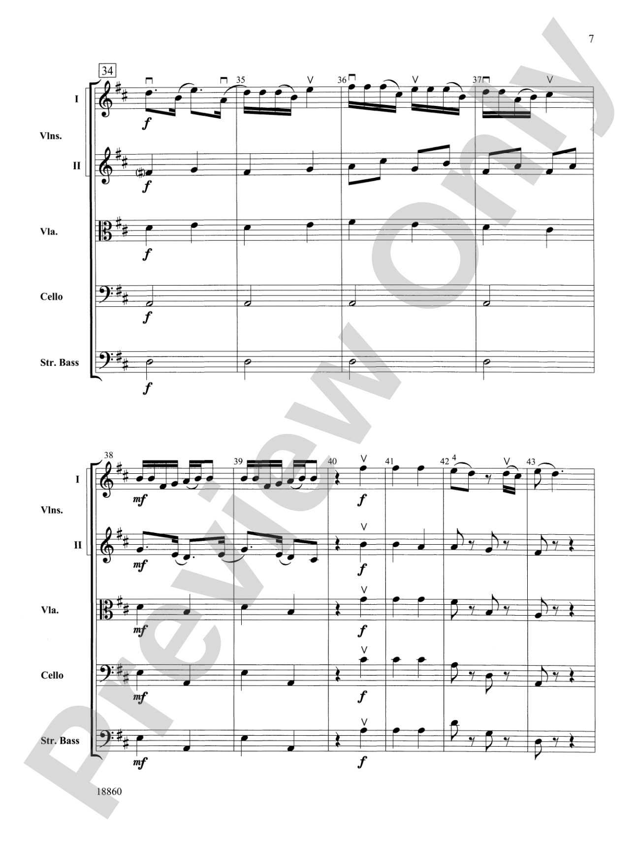 Ballet from Petite Suite: String Orchestra Conductor Score & Parts