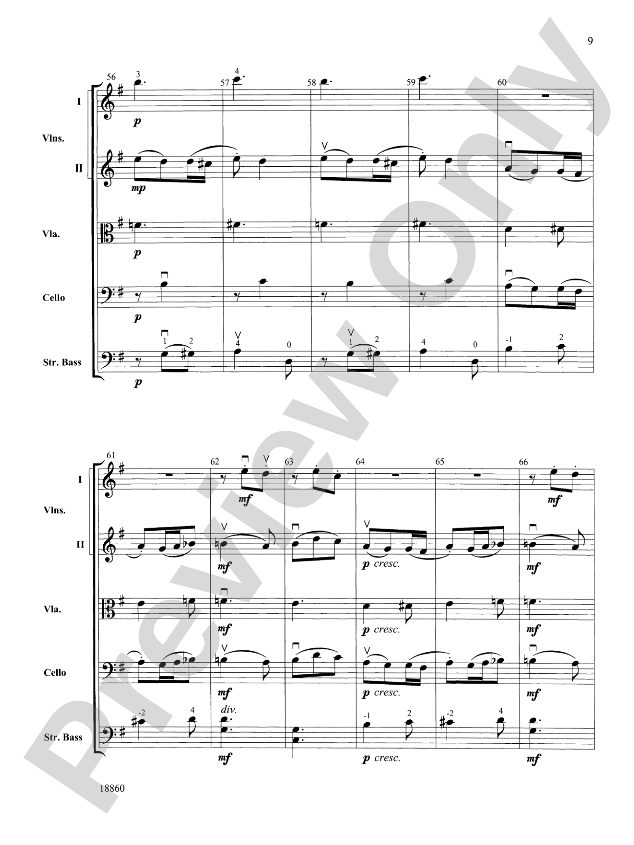 Ballet from Petite Suite: String Orchestra Conductor Score & Parts