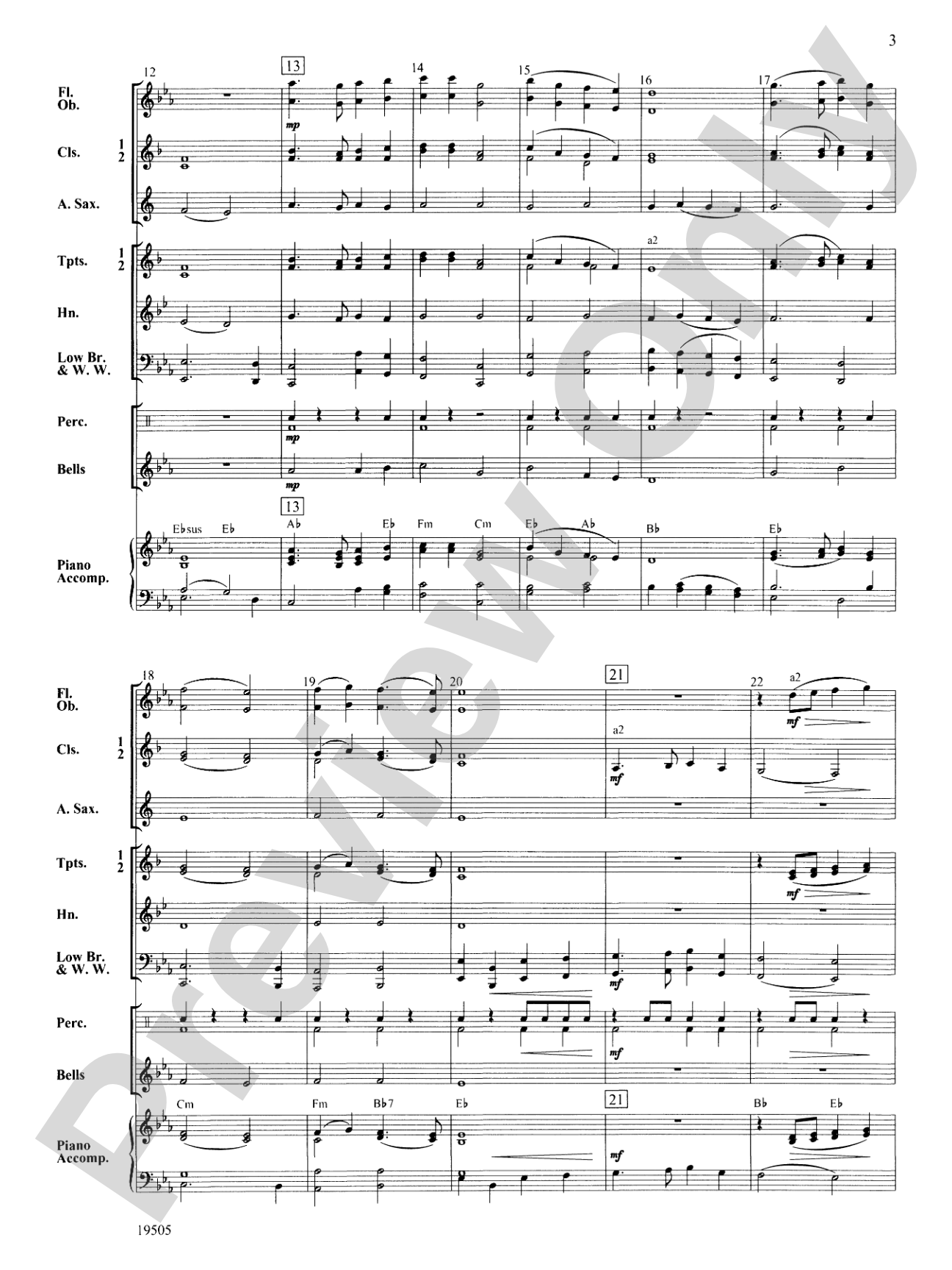 Two English Carols: Concert Band Conductor Score & Parts