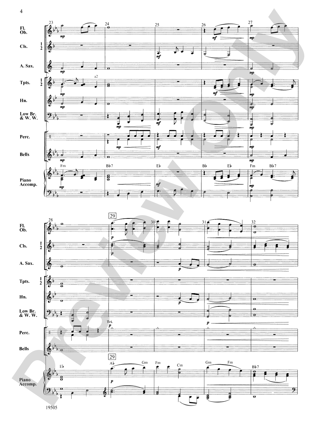 Two English Carols: Concert Band Conductor Score & Parts