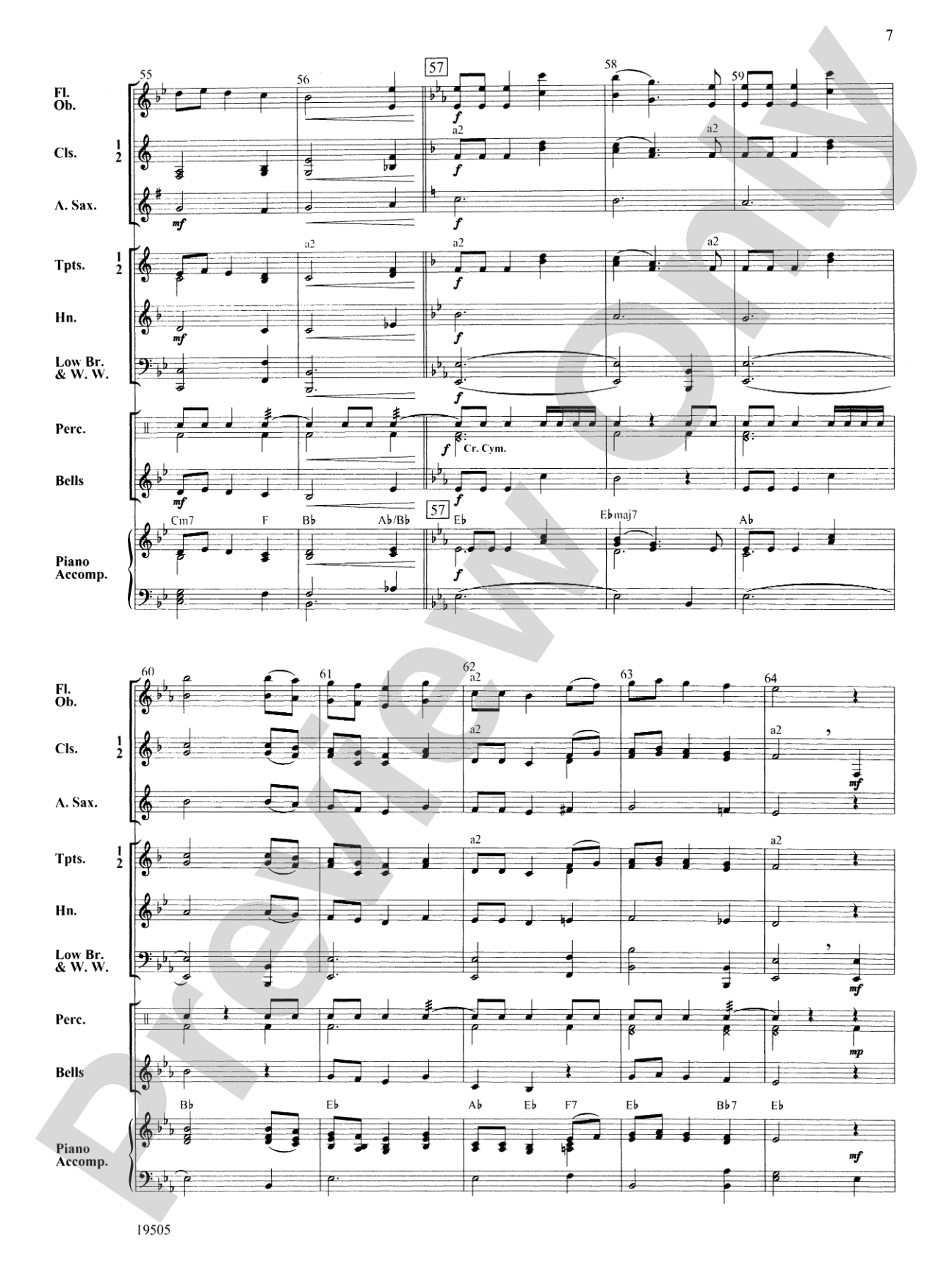 Two English Carols: Concert Band Conductor Score & Parts