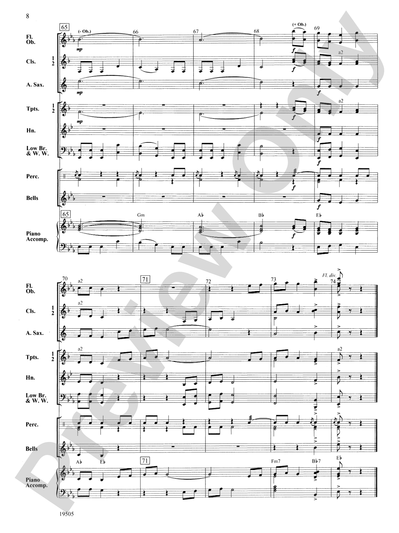 Two English Carols: Concert Band Conductor Score & Parts