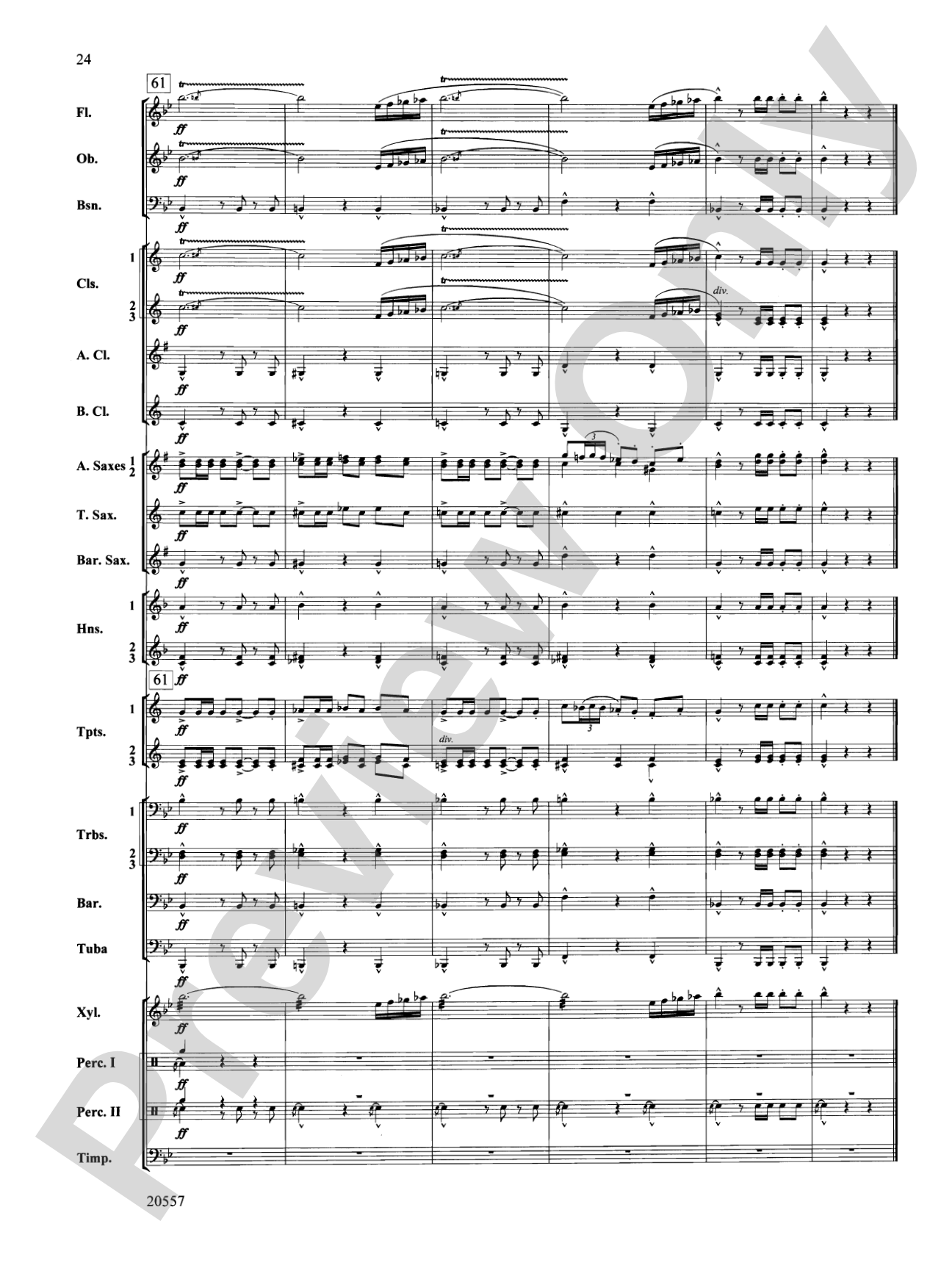 Sketches of Spain: Concert Band Conductor Score & Parts