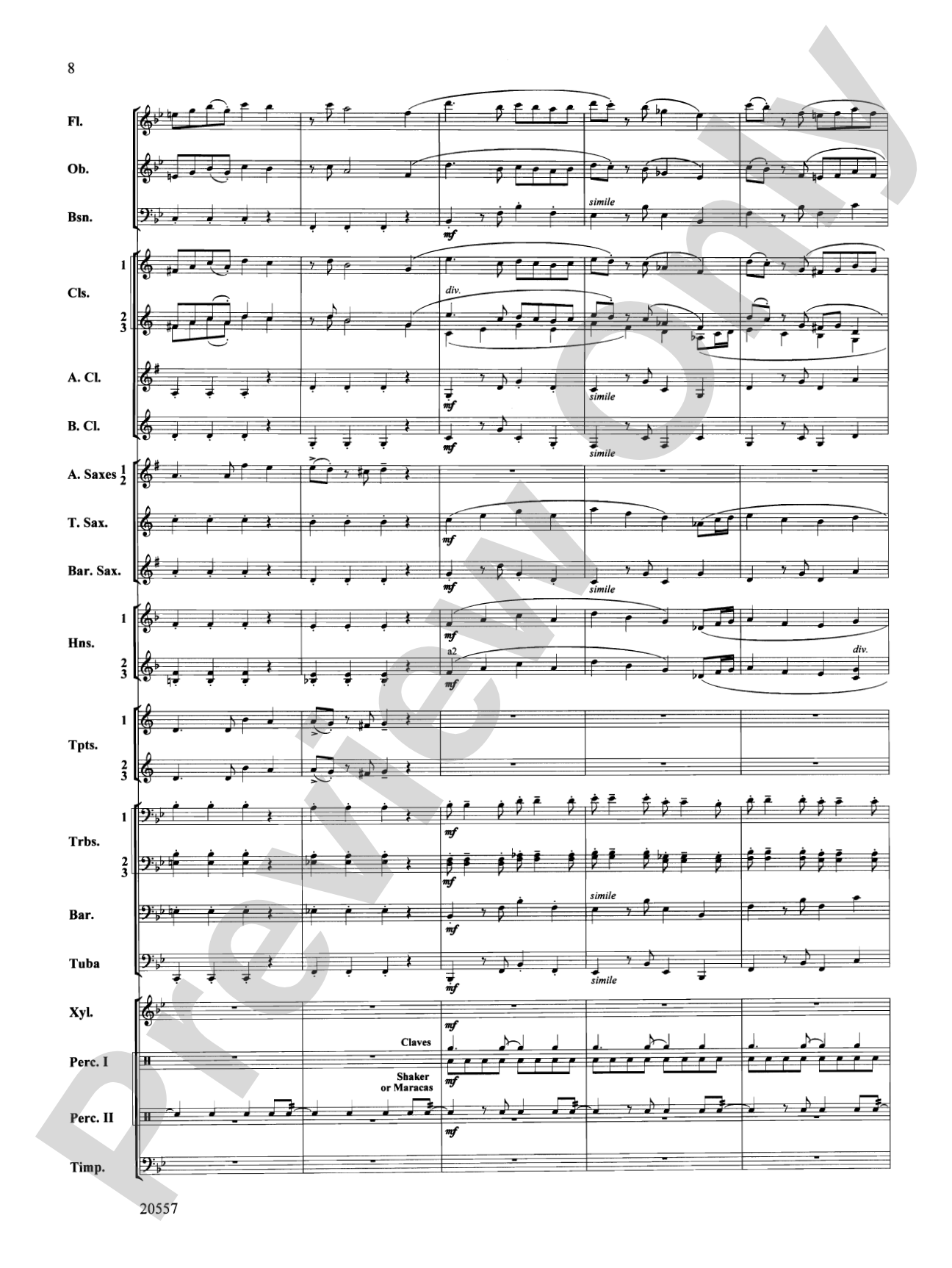 Sketches of Spain: Concert Band Conductor Score & Parts