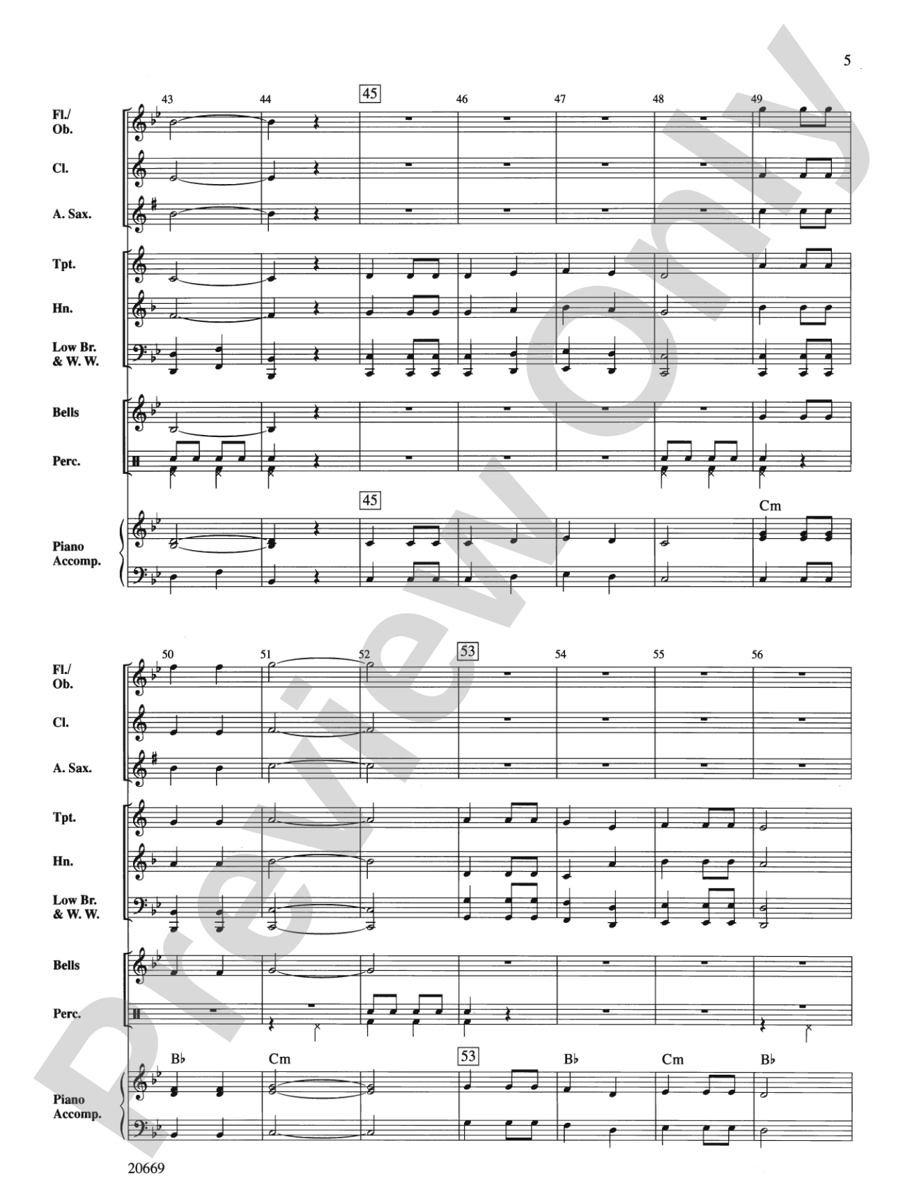Meadowlawn March: Concert Band Conductor Score & Parts