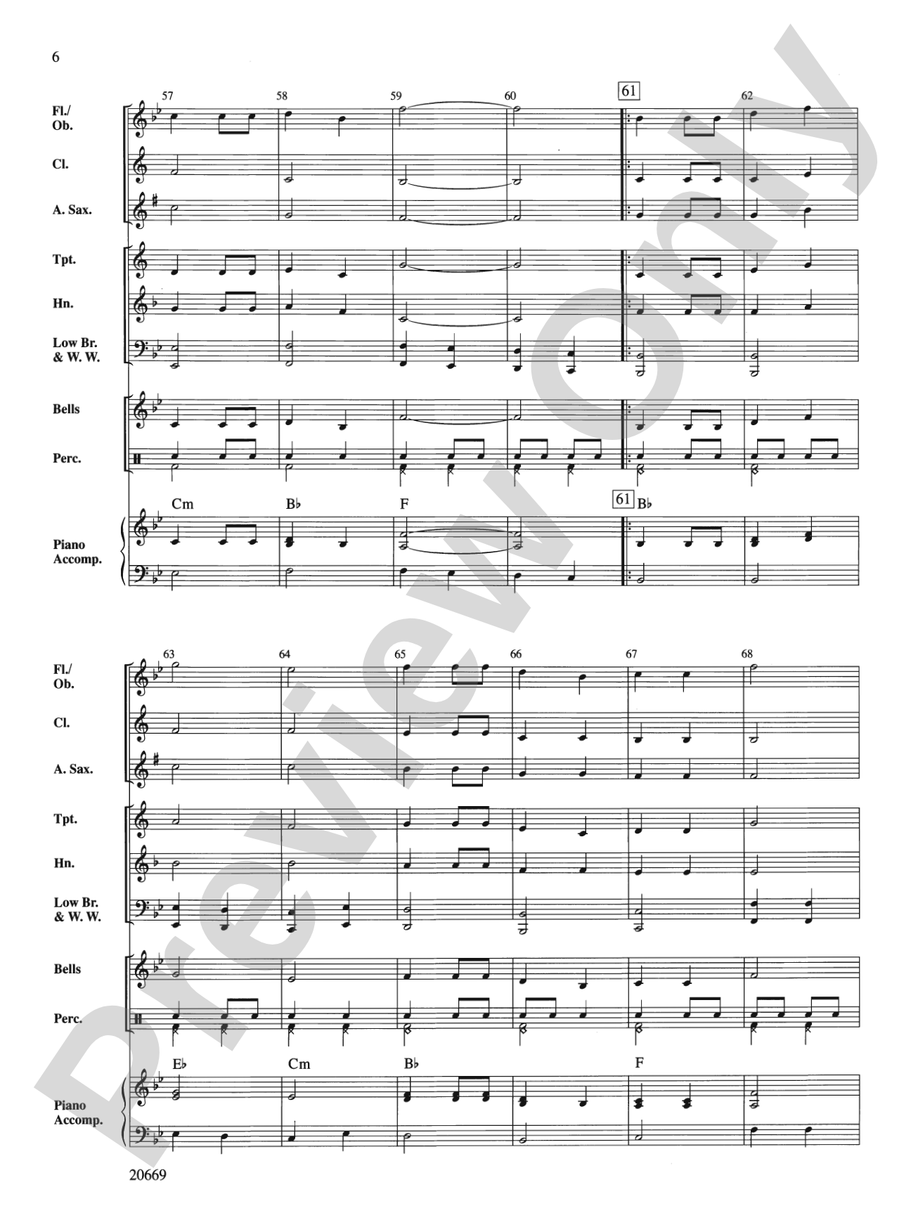 Meadowlawn March: Concert Band Conductor Score & Parts
