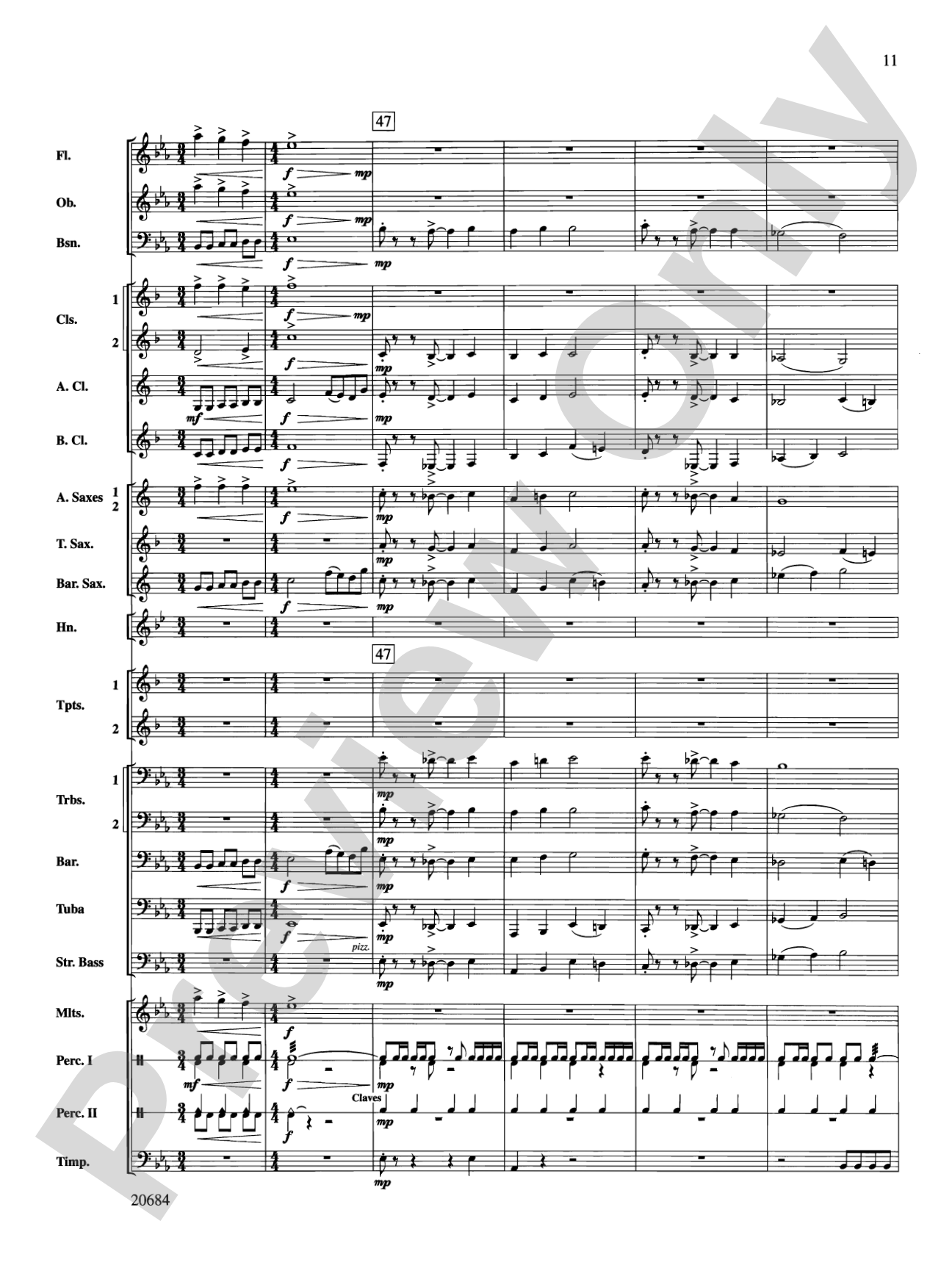 Flourish & Festivity: Concert Band Conductor Score & Parts