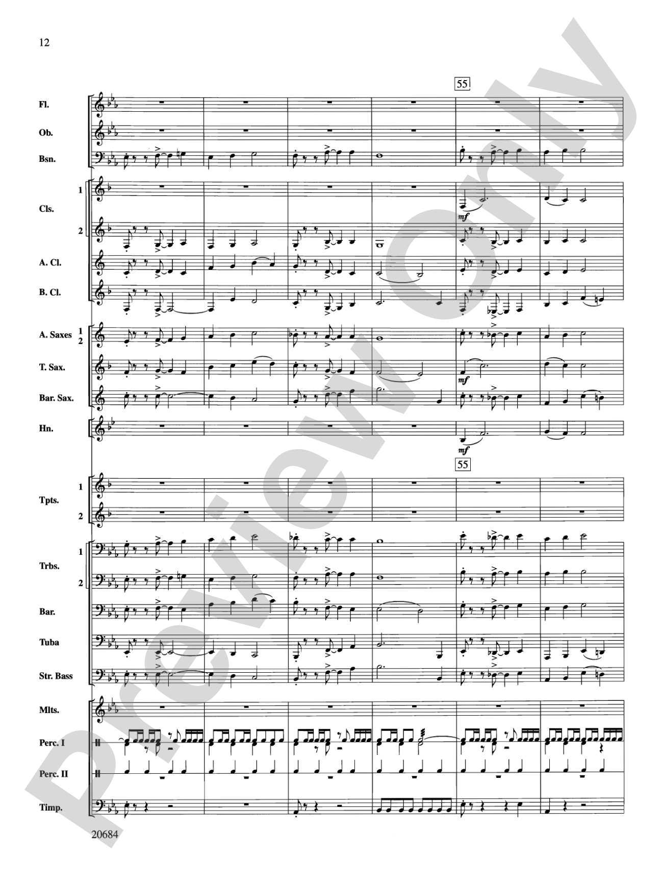 Flourish & Festivity: Concert Band Conductor Score & Parts