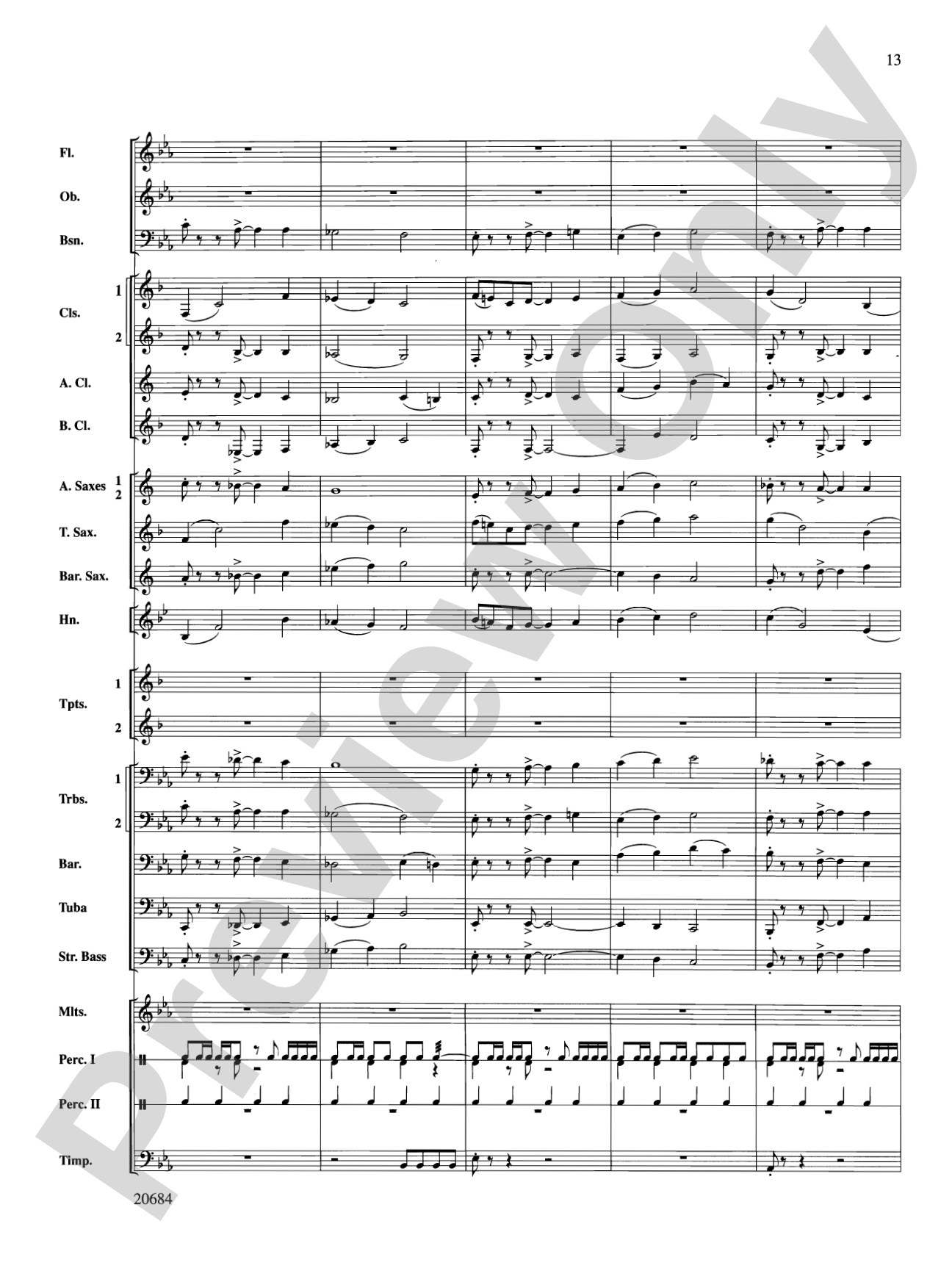Flourish & Festivity: Concert Band Conductor Score & Parts