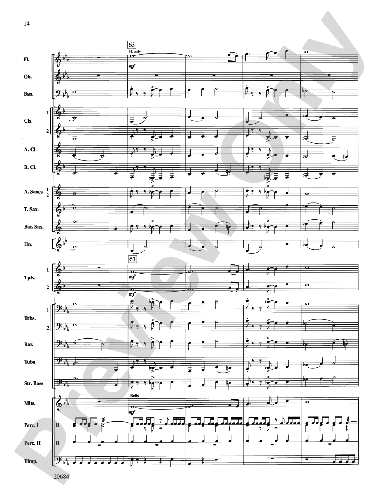 Flourish & Festivity: Concert Band Conductor Score & Parts