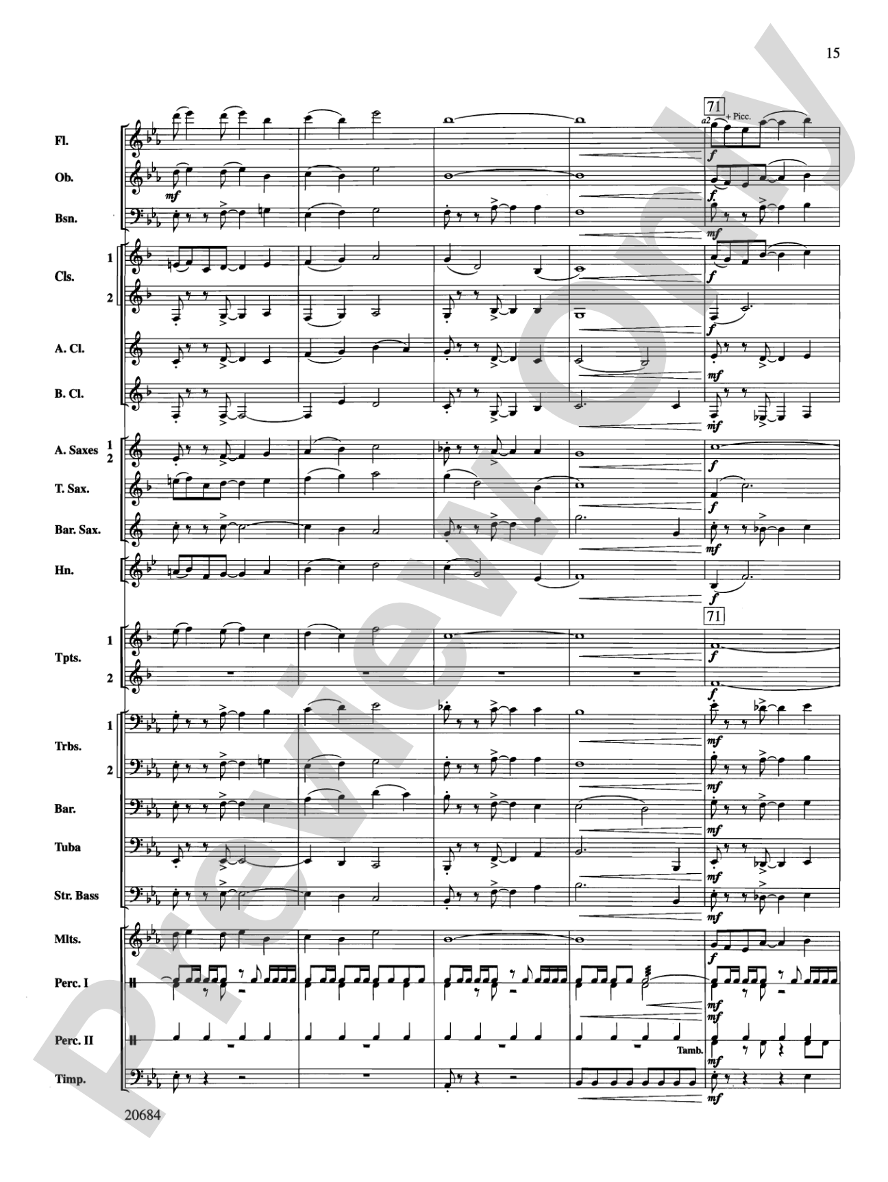 Flourish & Festivity: Concert Band Conductor Score & Parts