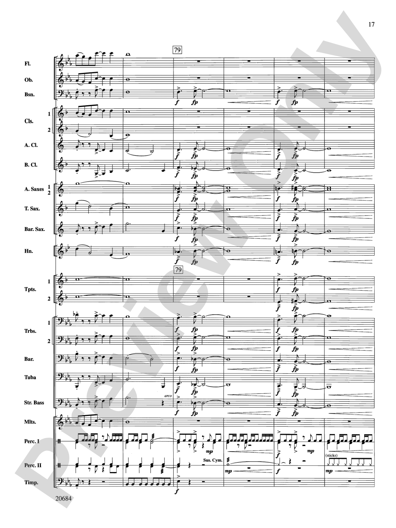 Flourish & Festivity: Concert Band Conductor Score & Parts