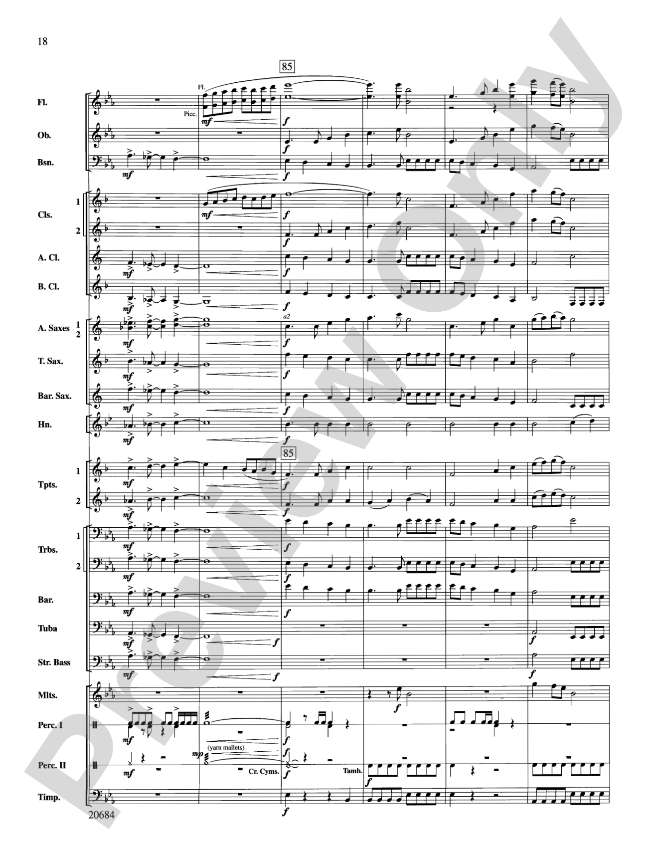 Flourish & Festivity: Concert Band Conductor Score & Parts