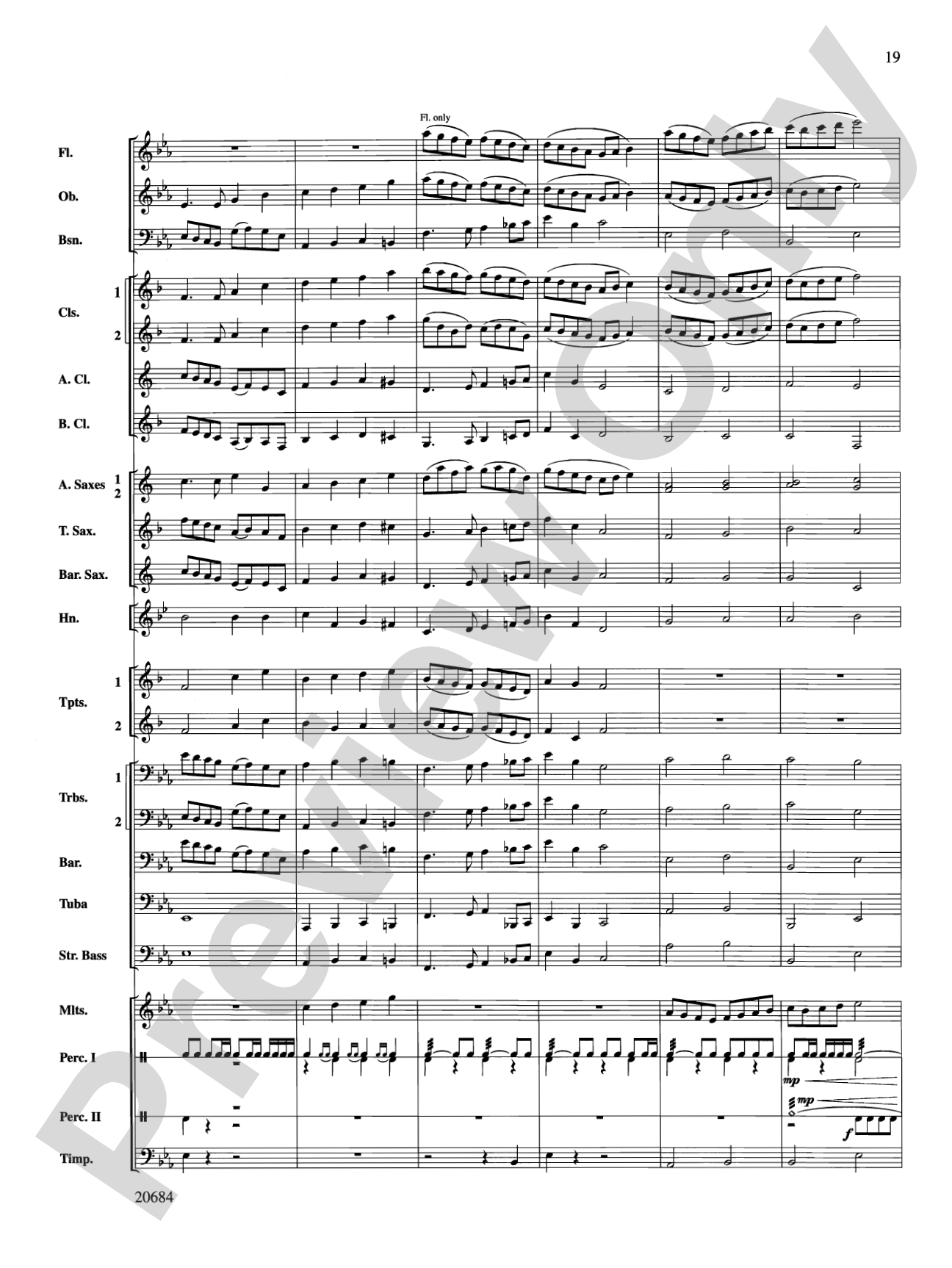 Flourish & Festivity: Concert Band Conductor Score & Parts