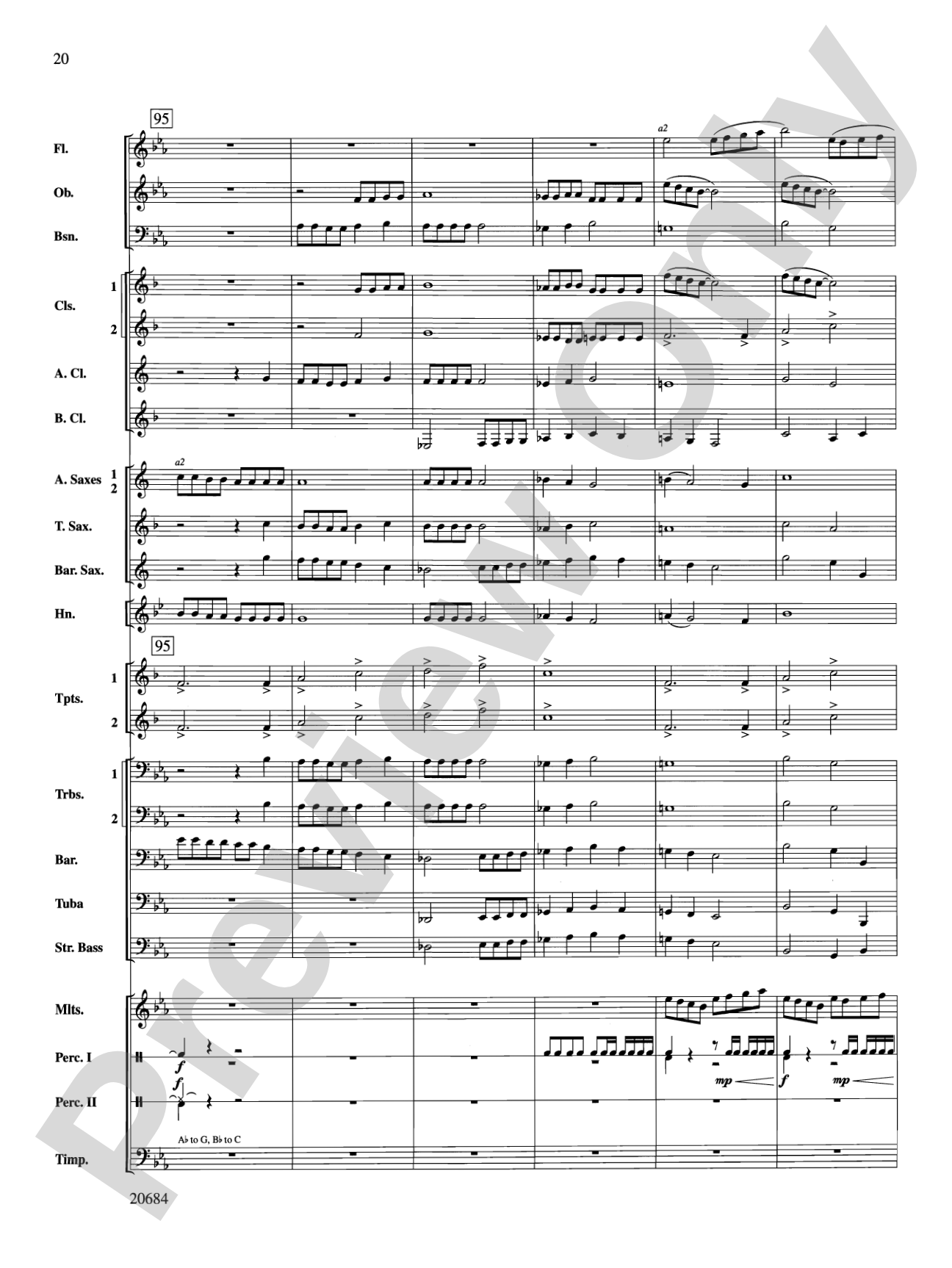 Flourish & Festivity: Concert Band Conductor Score & Parts
