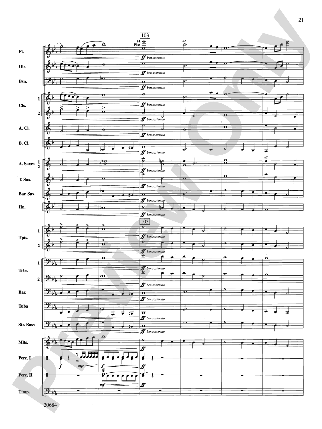 Flourish & Festivity: Concert Band Conductor Score & Parts