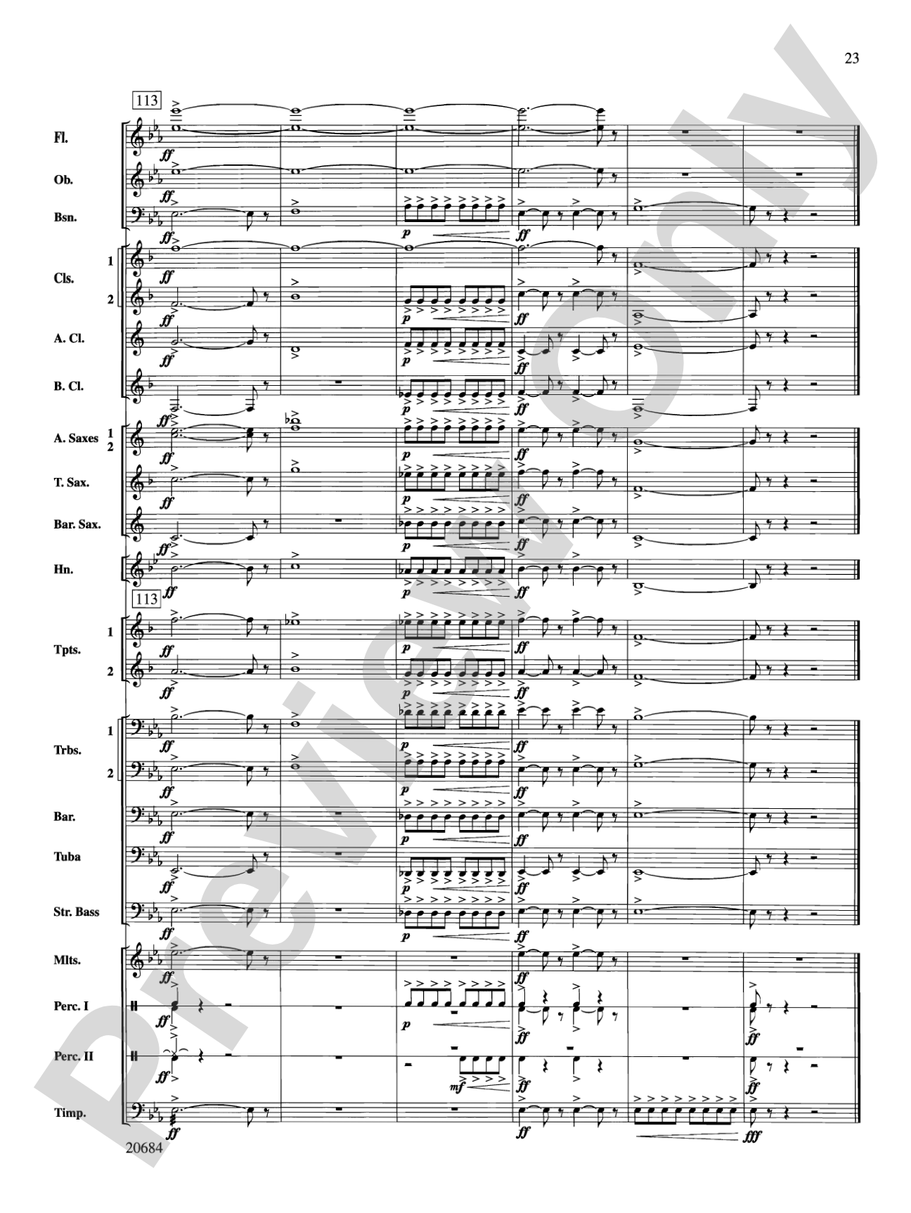 Flourish & Festivity: Concert Band Conductor Score & Parts