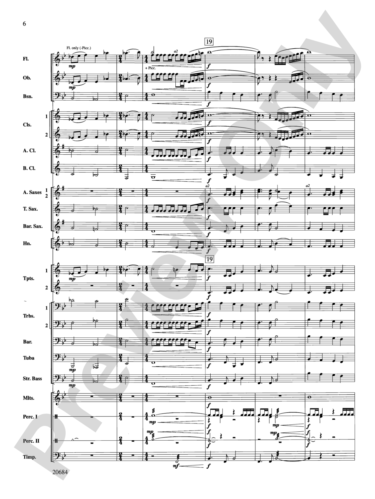 Flourish & Festivity: Concert Band Conductor Score & Parts