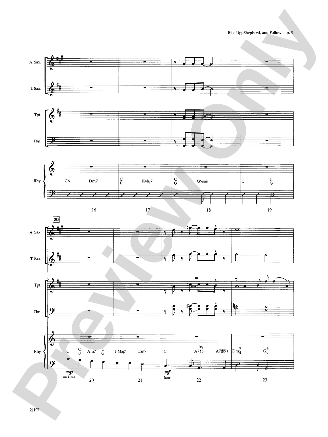 Rise Up, Shepherd, and Follow!: Choral SoundPax
