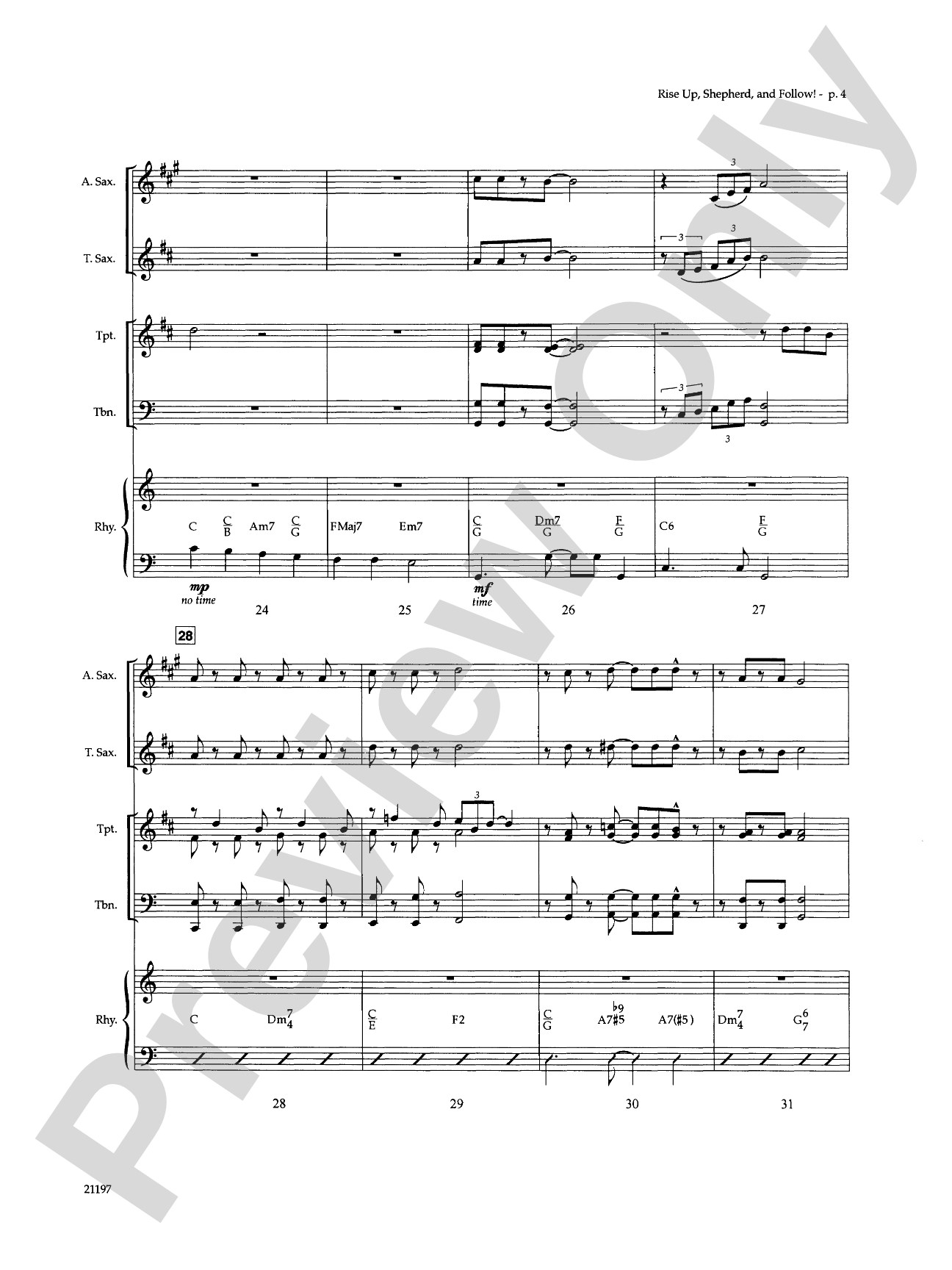 Rise Up, Shepherd, and Follow!: Choral SoundPax
