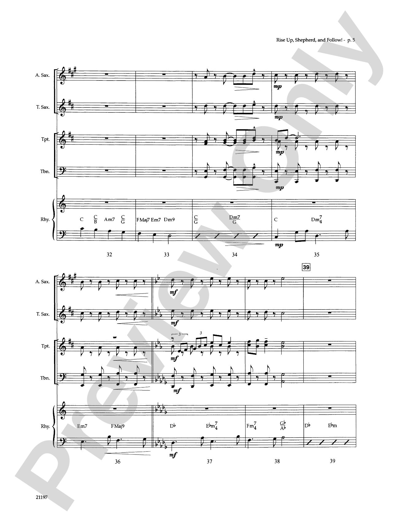 Rise Up, Shepherd, and Follow!: Choral SoundPax
