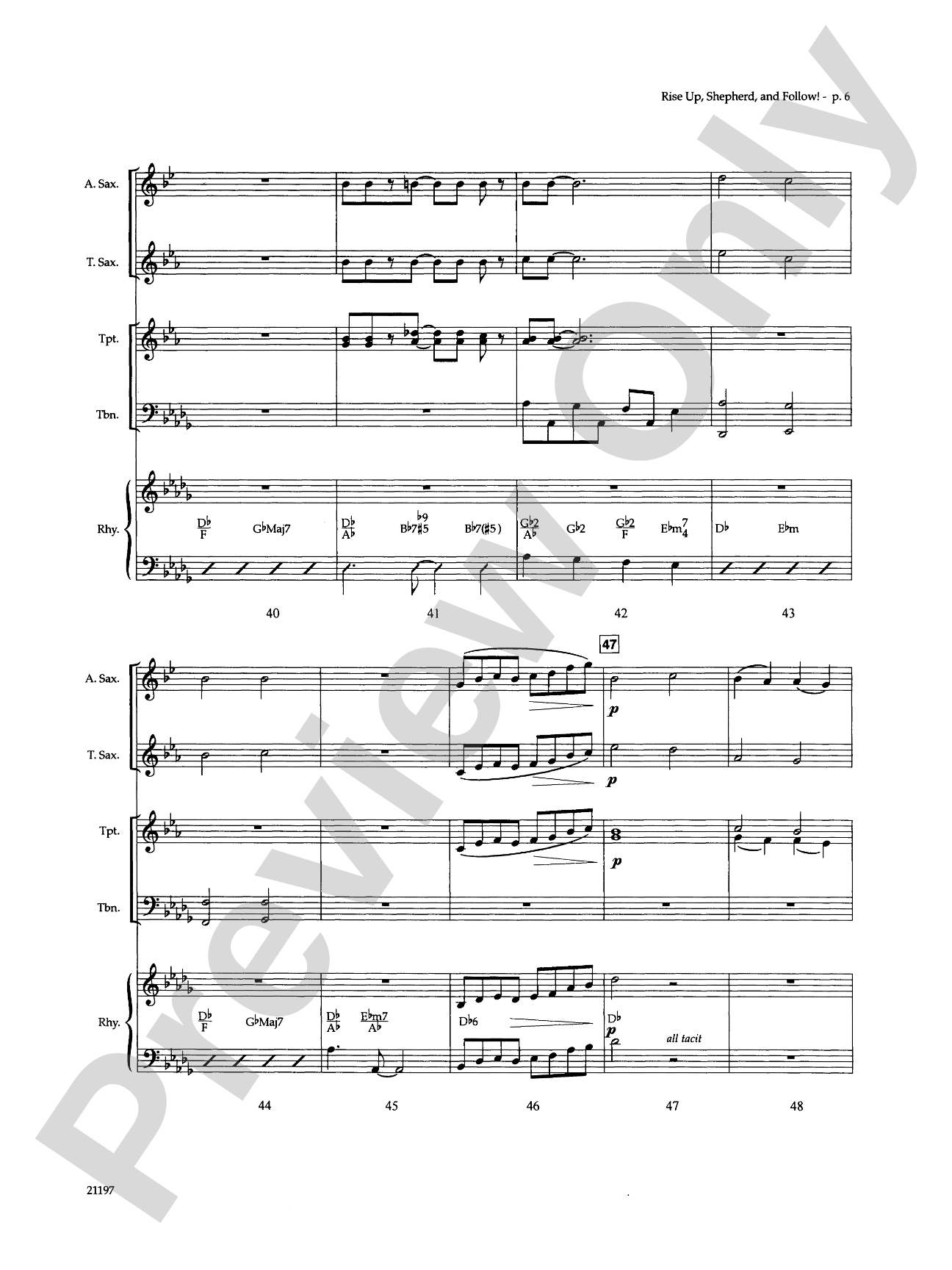Rise Up, Shepherd, and Follow!: Choral SoundPax