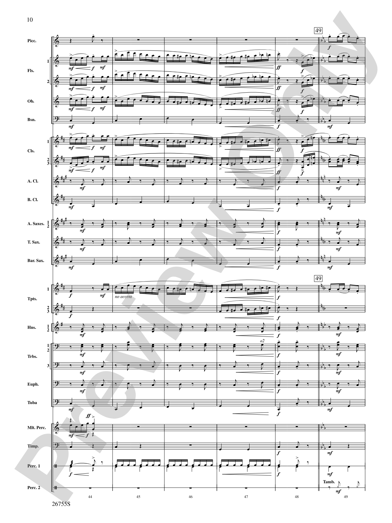 Italian Polka: Concert Band Conductor Score & Parts