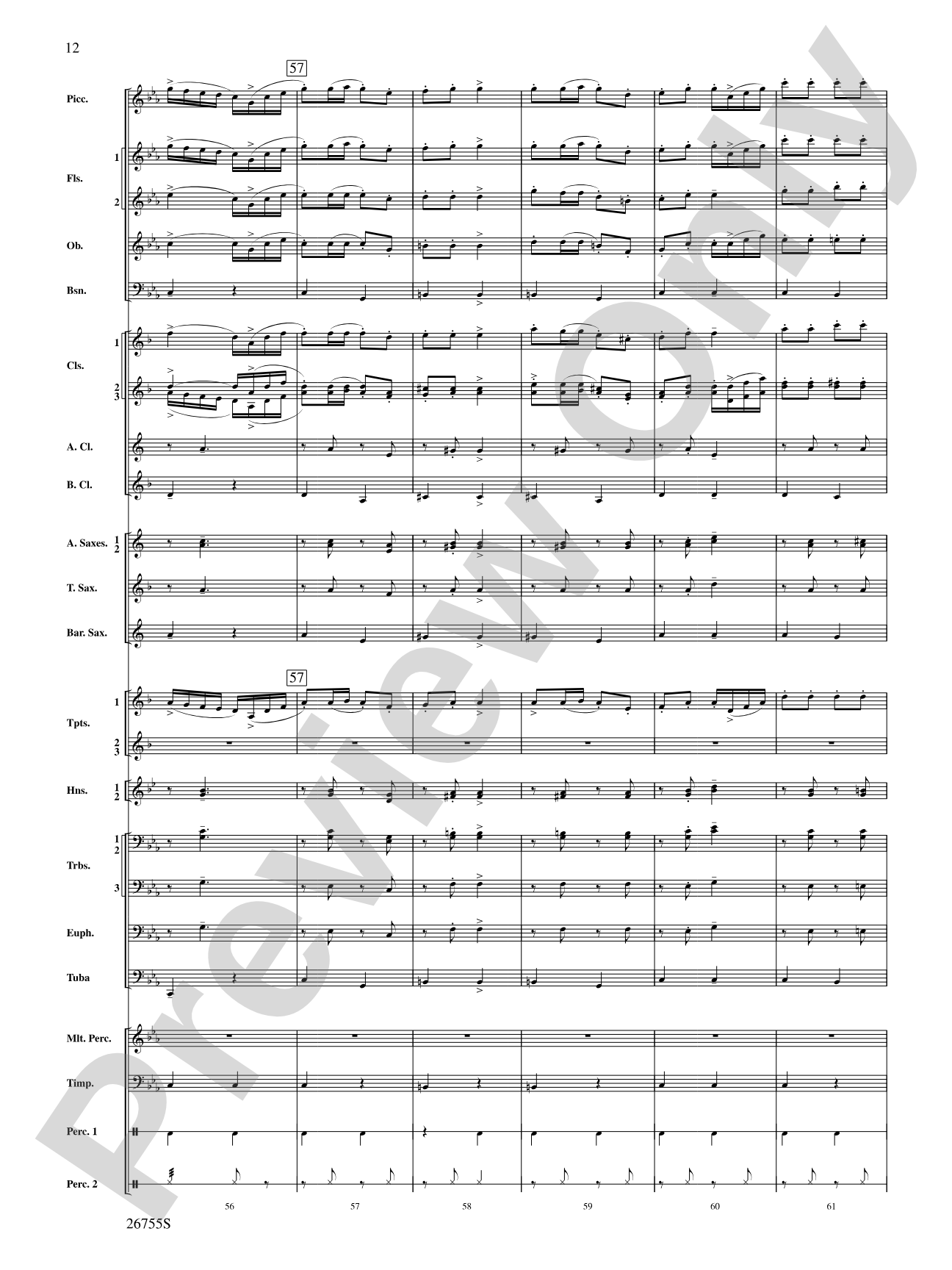 Italian Polka: Concert Band Conductor Score & Parts