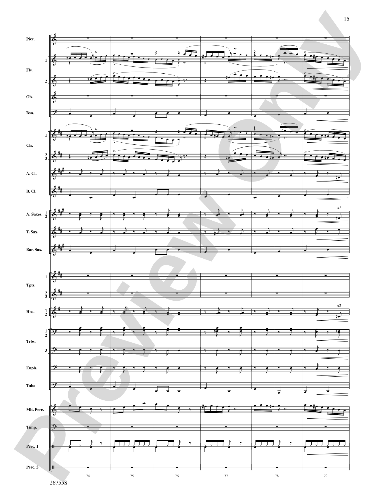 Italian Polka: Concert Band Conductor Score & Parts